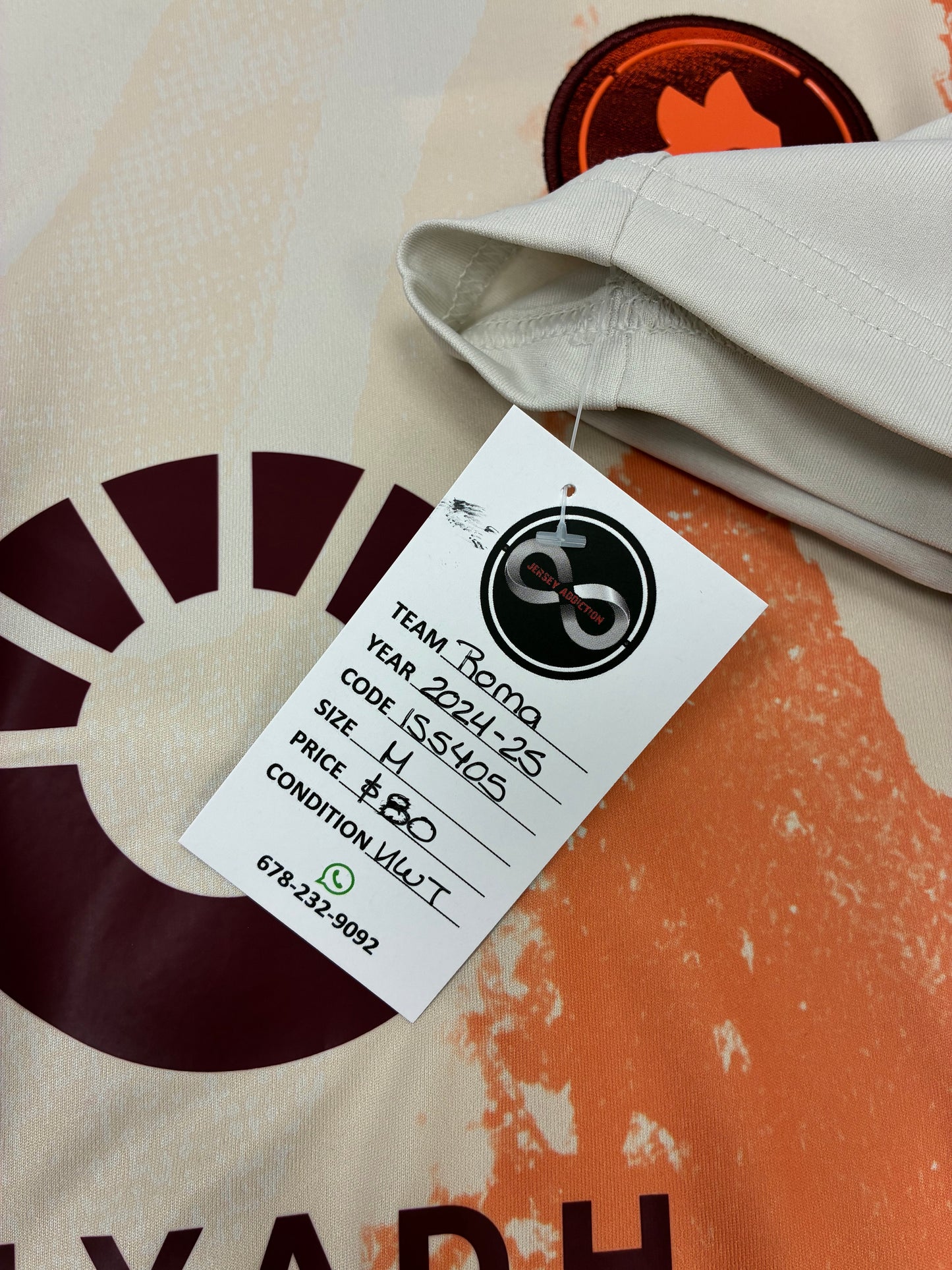 2024-25 AS Roma Away Jersey / Medium / New
