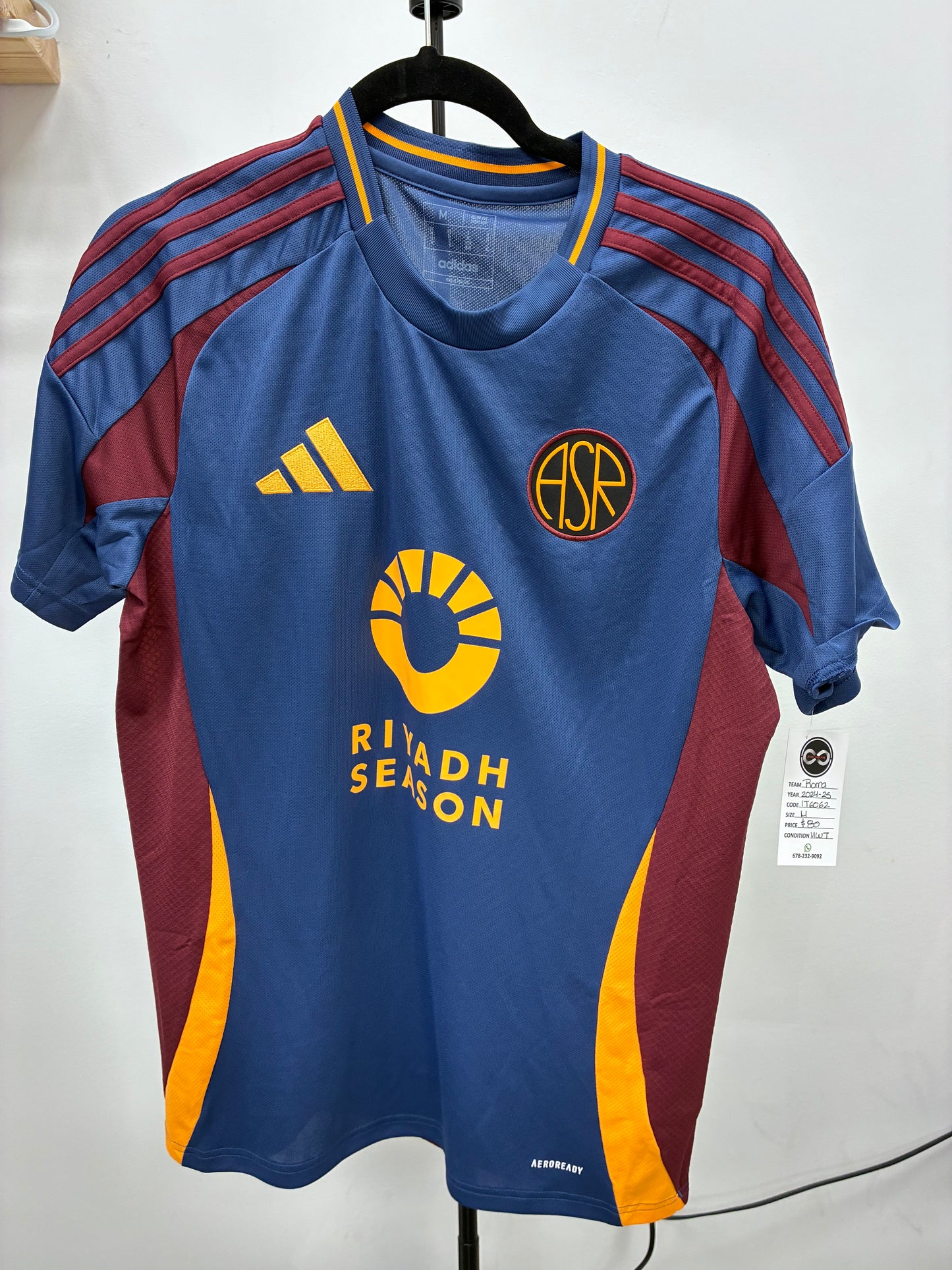 2024-25 AS Roma Third Jersey / Medium / New