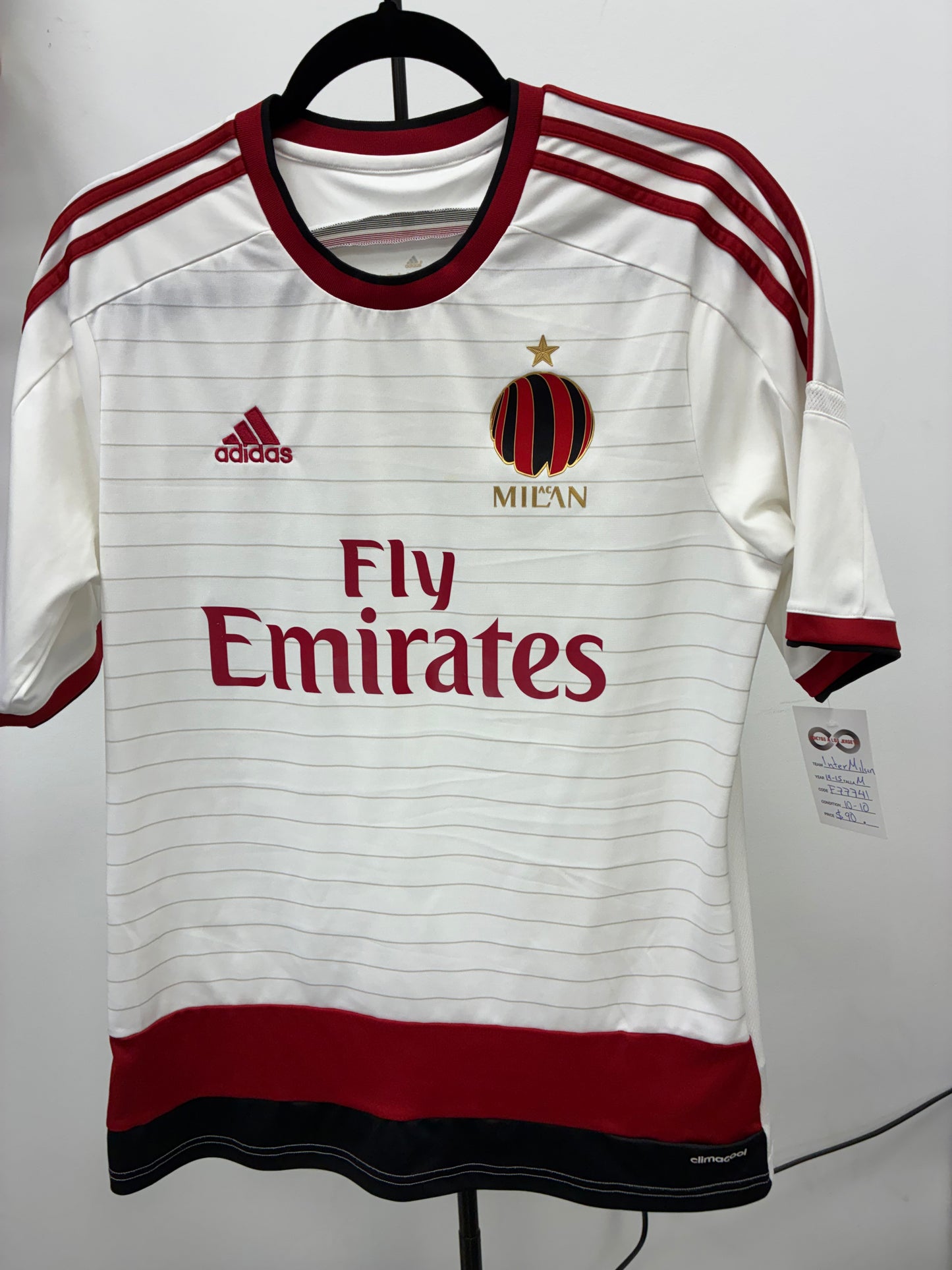 2014-15  AC Milan Away Jersey / Medium / 10/10