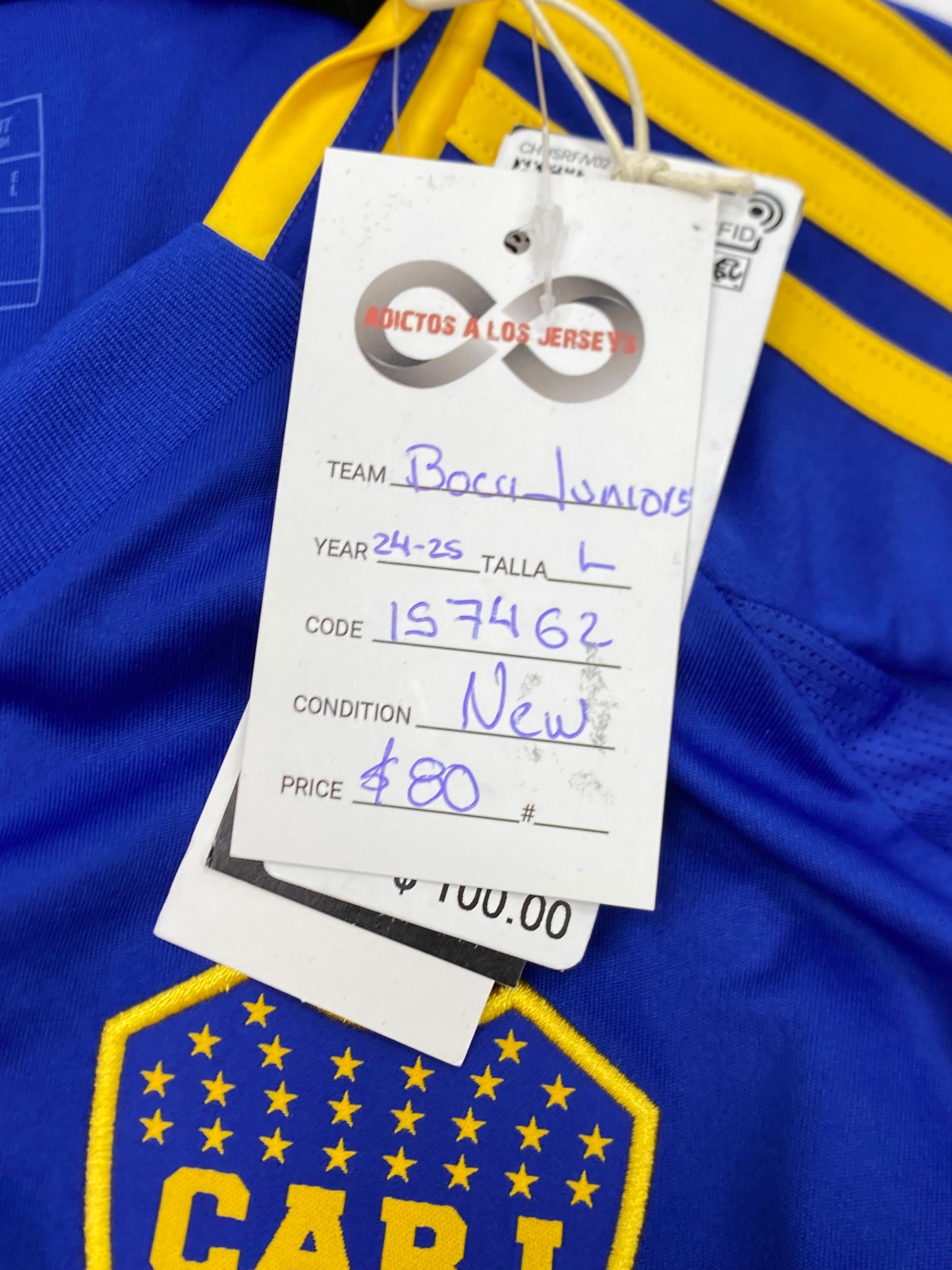 2024-25 Boca Juniors Home Jersey / Large / New
