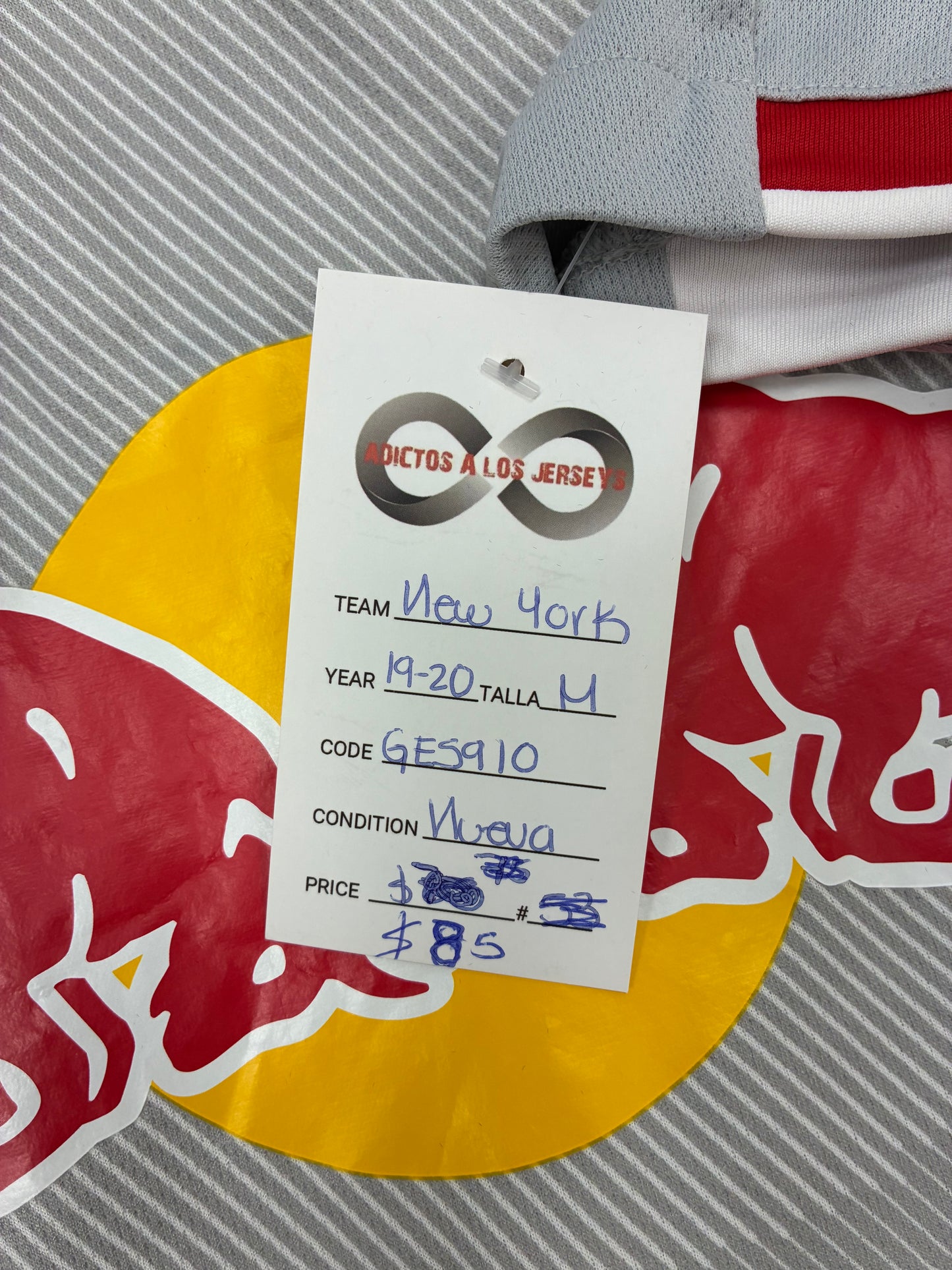 2019-20 New York Red Bulls Home Jersey / Medium / New