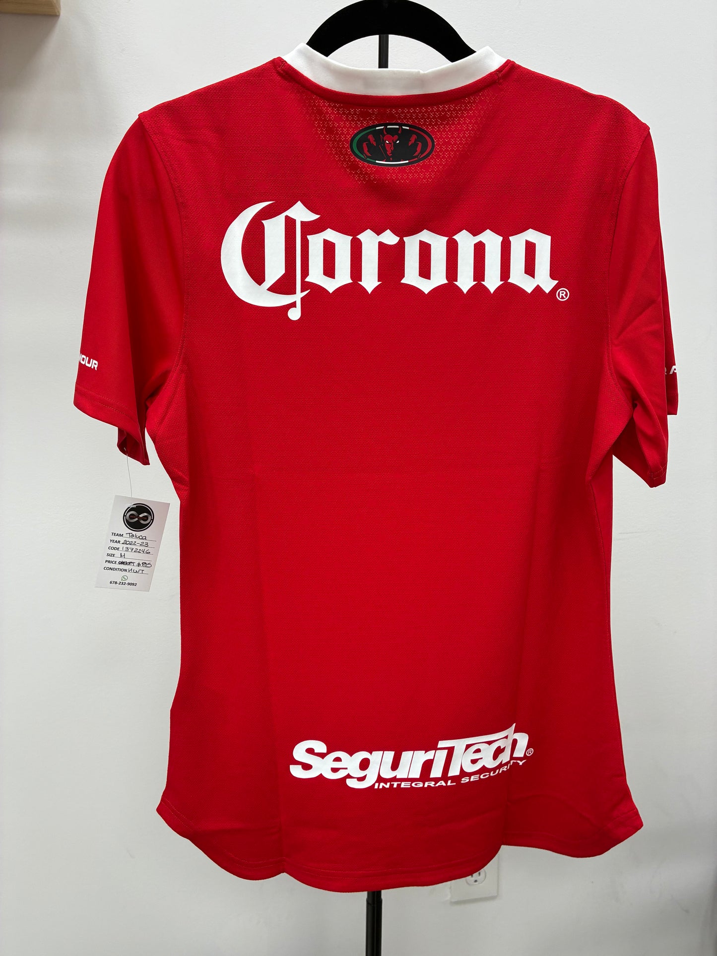 2022-23 Deportivo Toluca Home Jersey / Medium / New