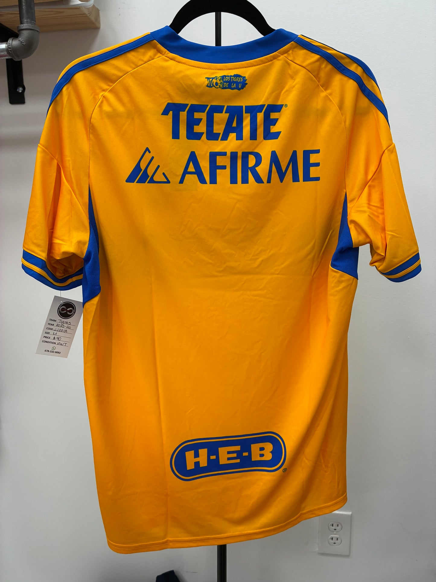2025-26 Tigres UANL Home Jersey / Medium / New