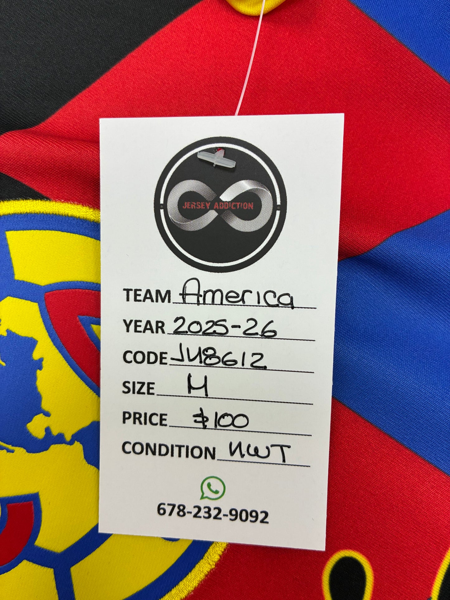 2025-26 Club América Home Jersey / Medium / New