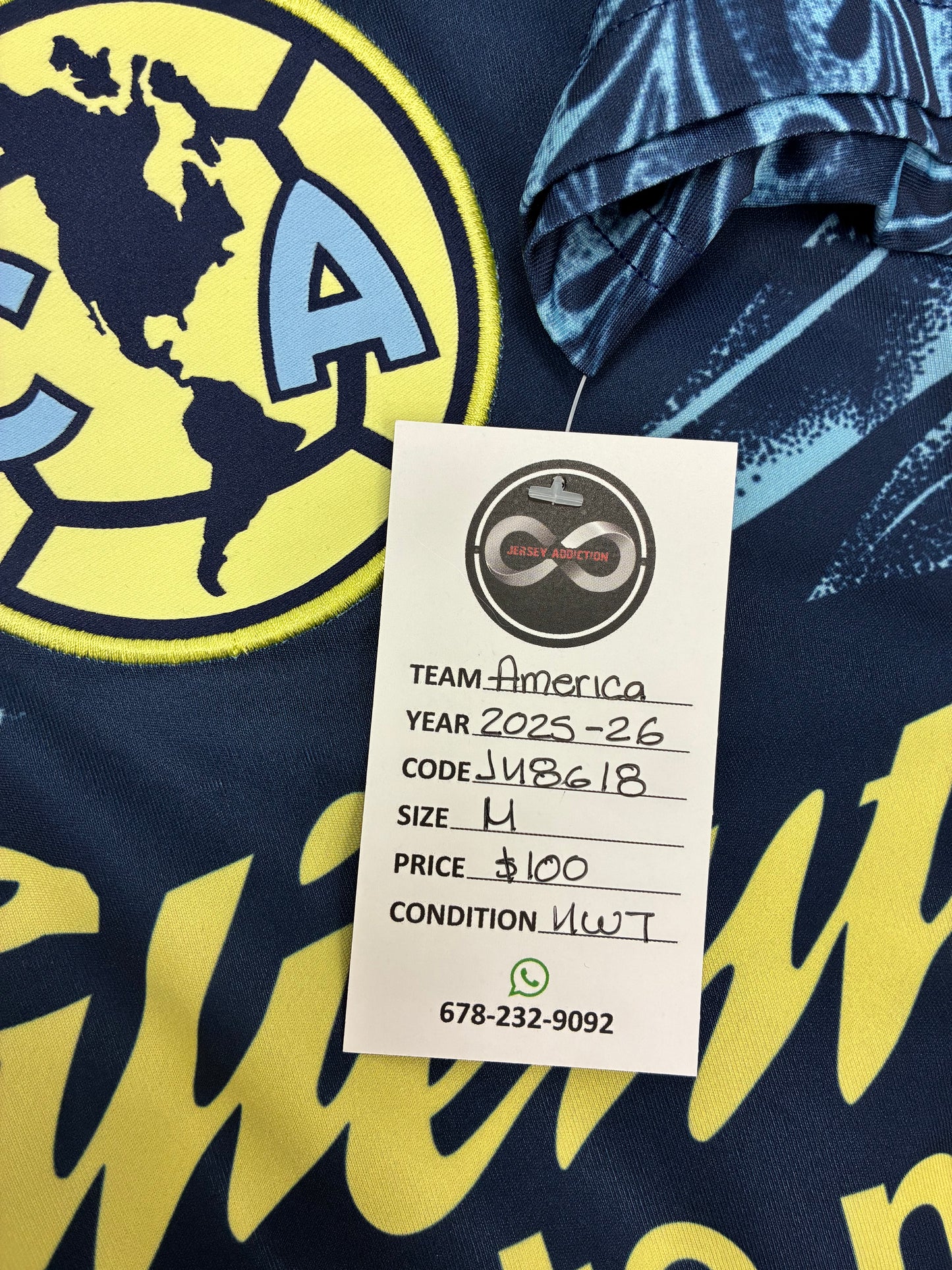 2025-26 Club América Away Jersey / Medium / New