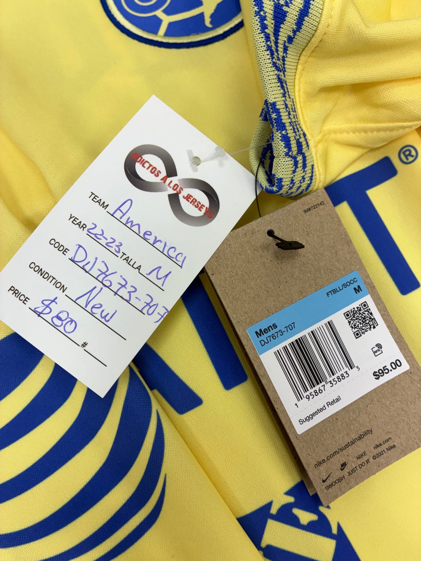 2022-23 Club América Home Jersey / Medium / New
