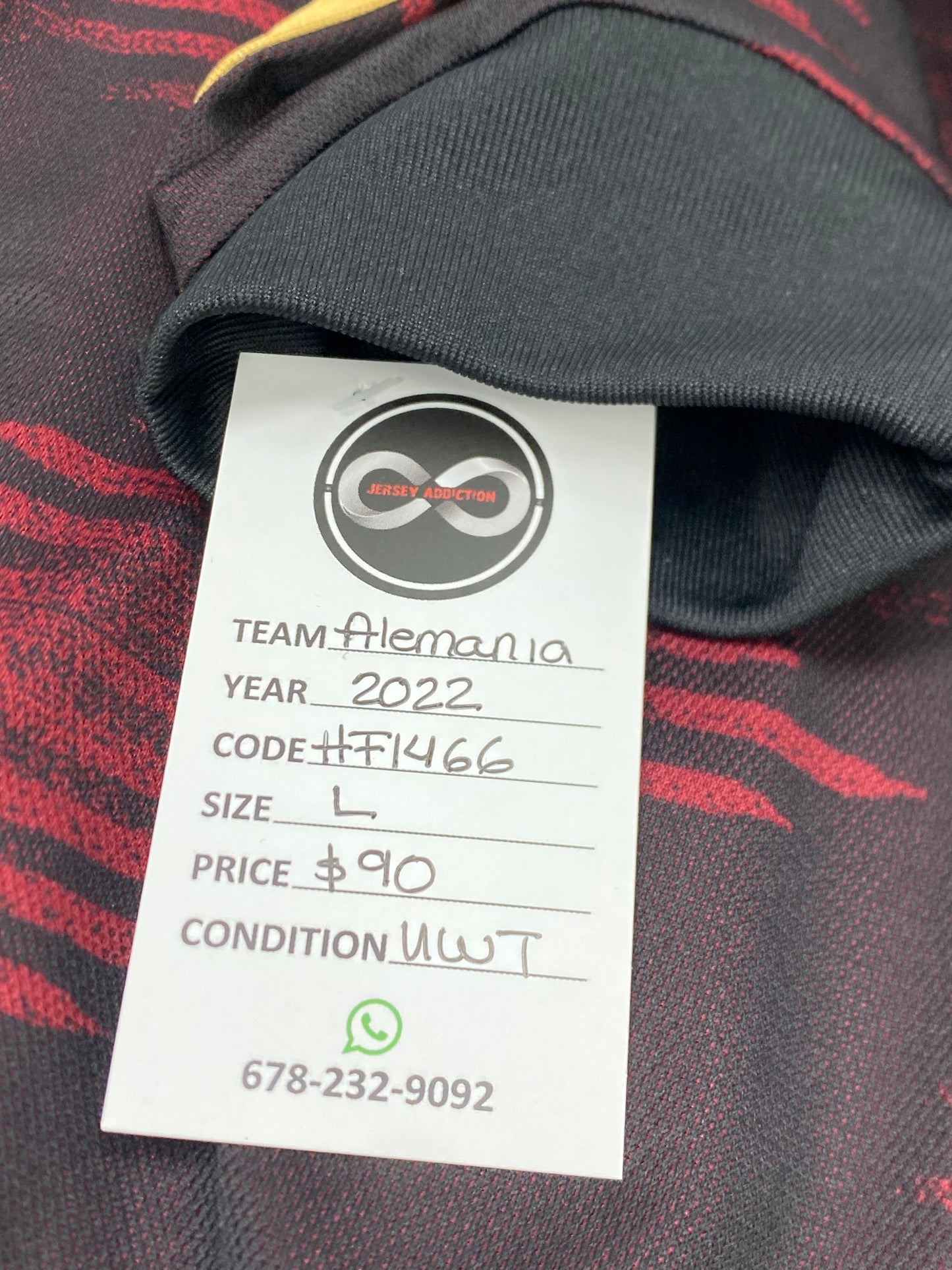 2022 Germany Away Jersey / Large / New