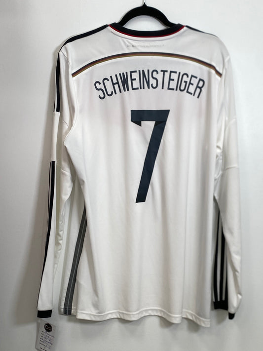 2013 Germany Schweinsteiger 7 Home Jersey / Large / 10/10