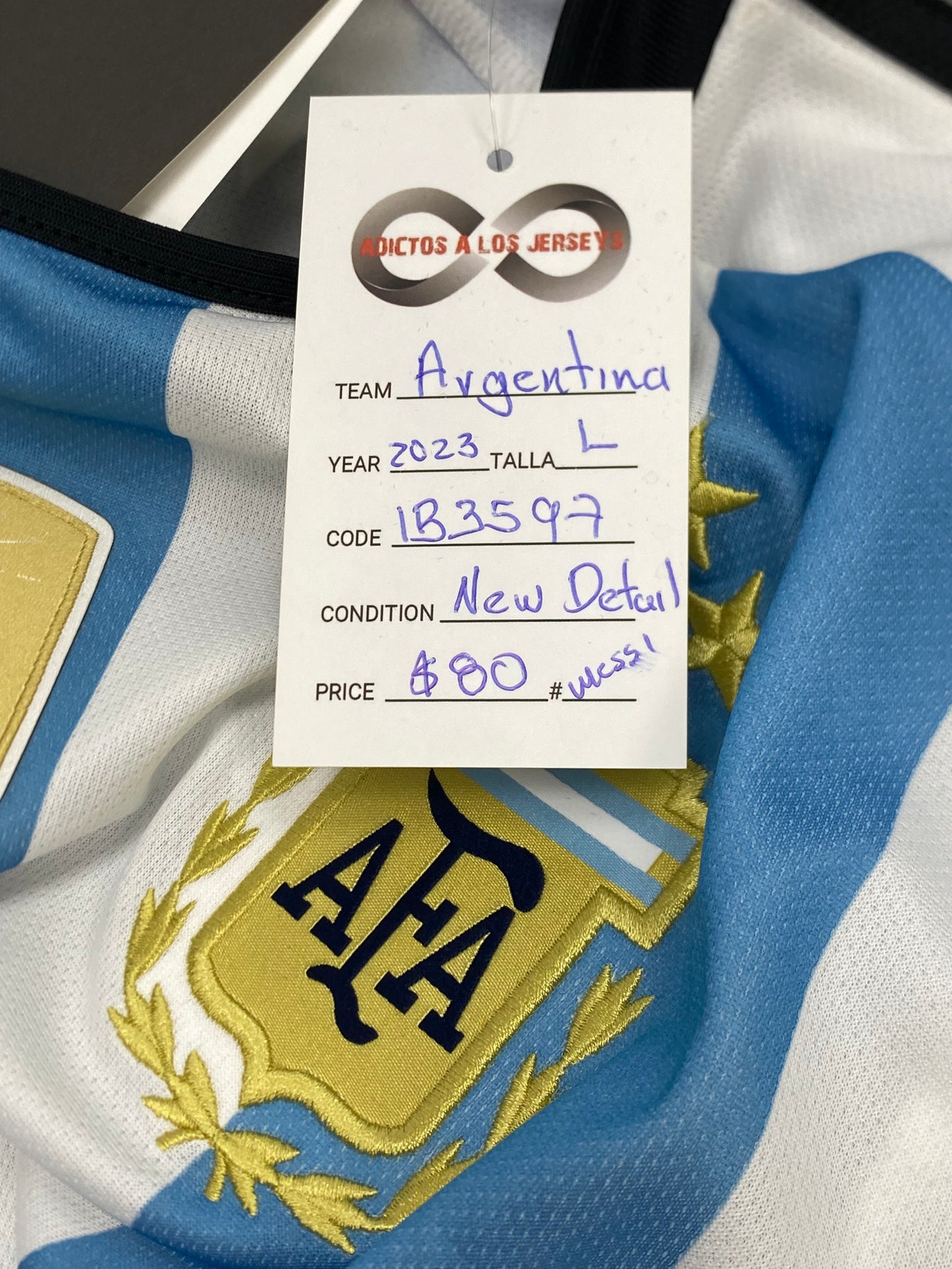 2023 Argentina Messi 10 Home Jersey / Large / New