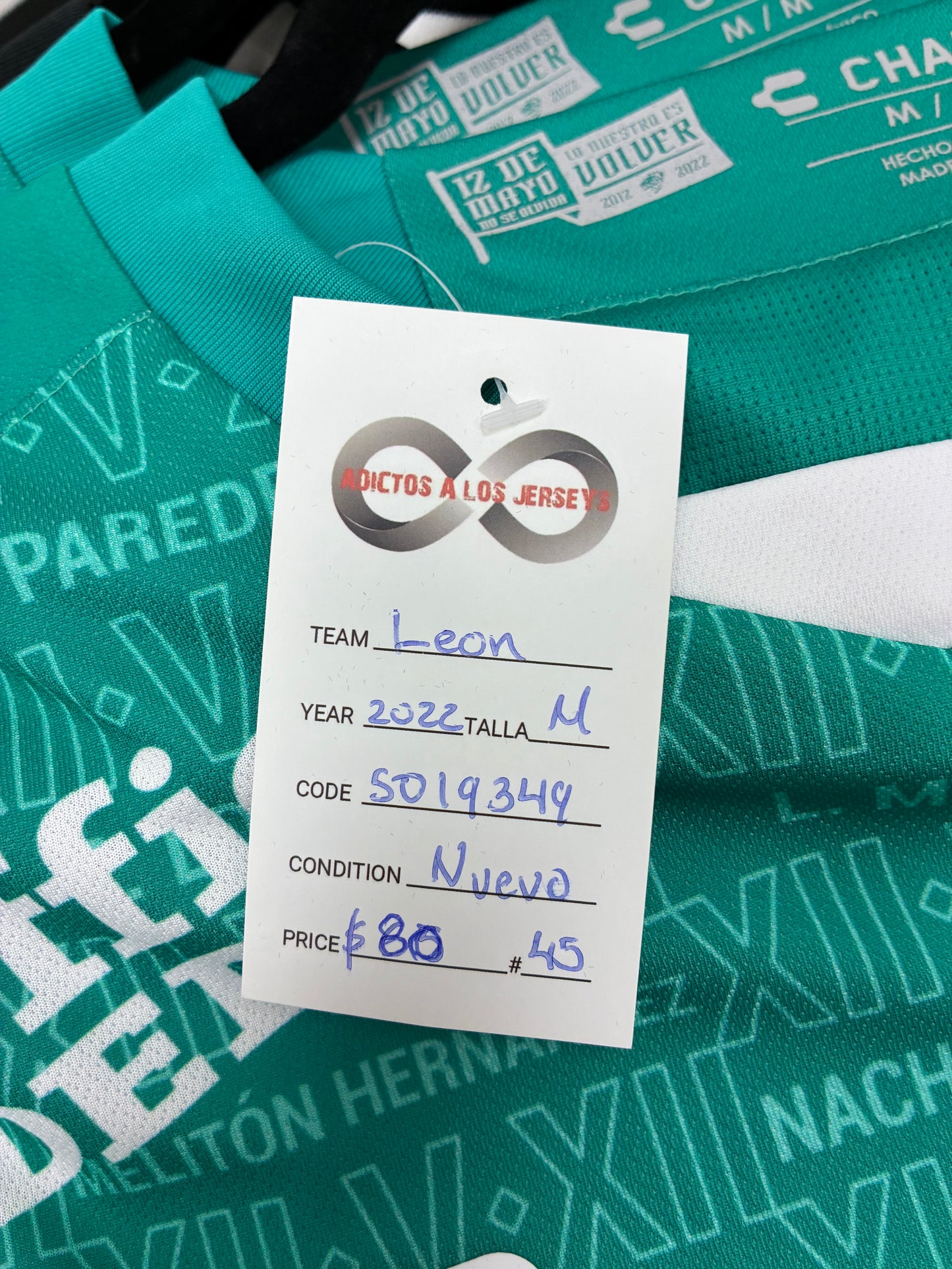 2022 Club León Home Jersey / Medium / New