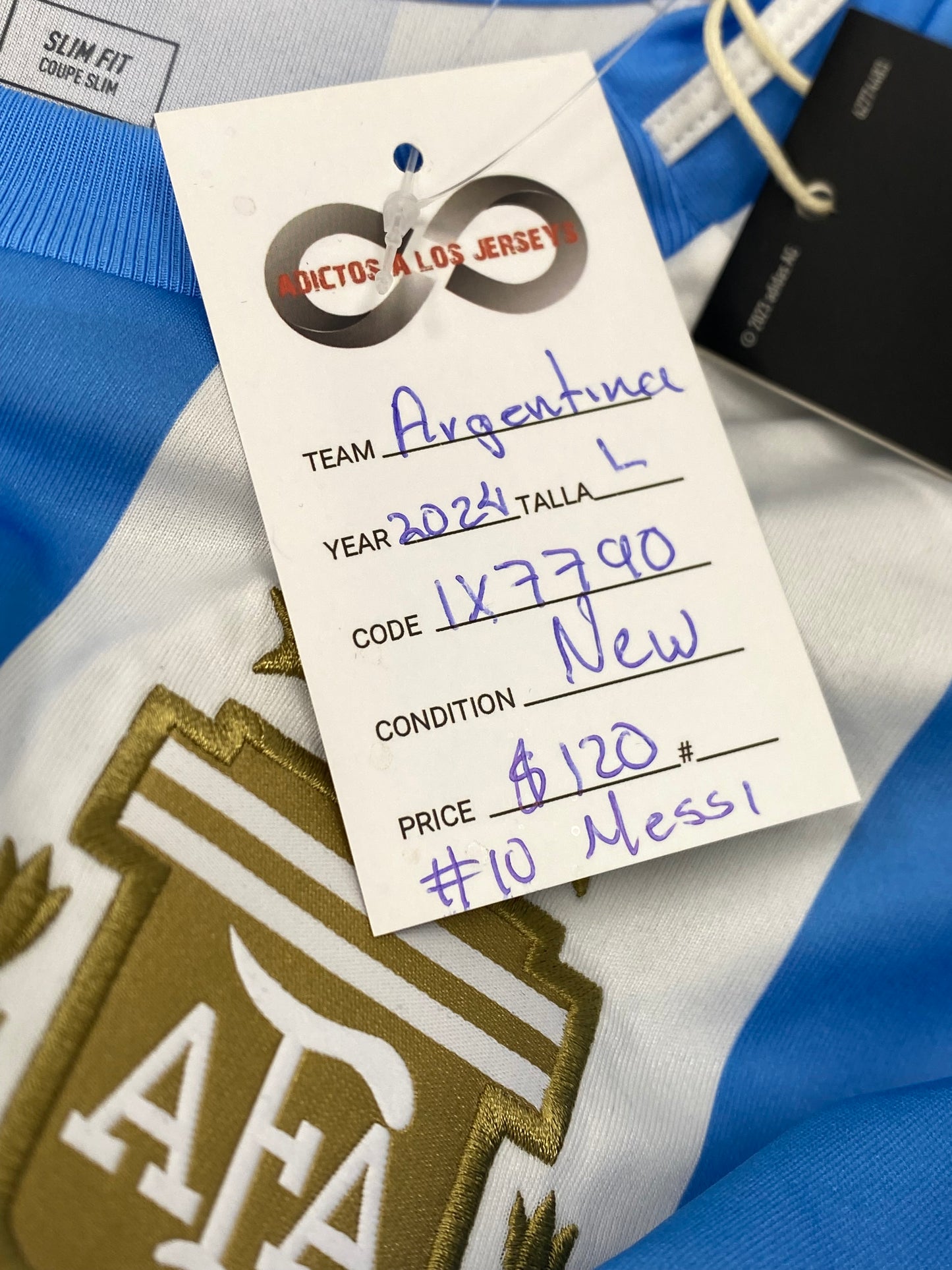 2024 Argentina Messi 10 Home Jersey / Large / New