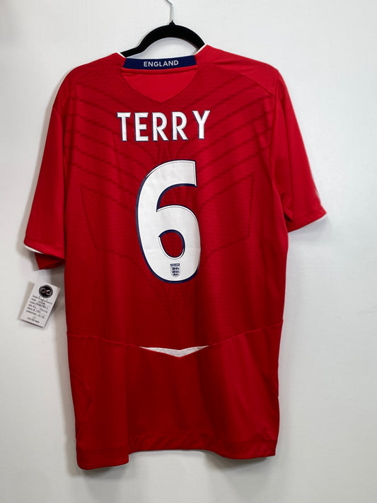 2008 England Terry 6 Away Jersey / X-Large / 10/10