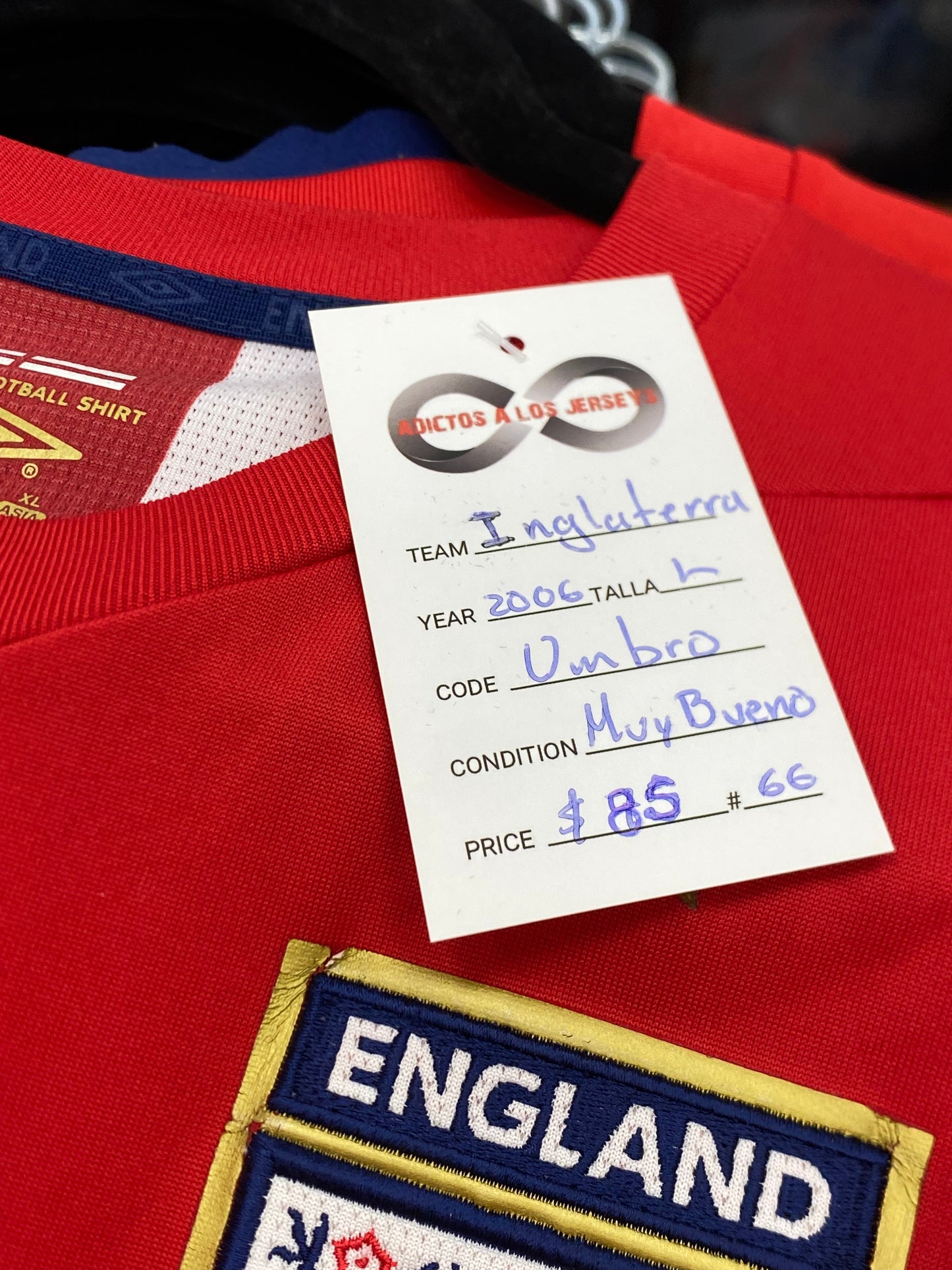 2006 England Away Jersey / Large / Very Good