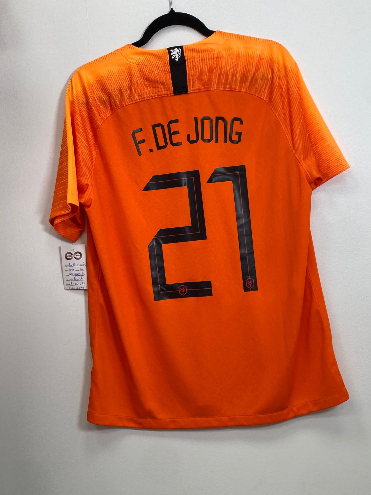 2022 Netherlands F.De Jong Home Jersey / Large / New