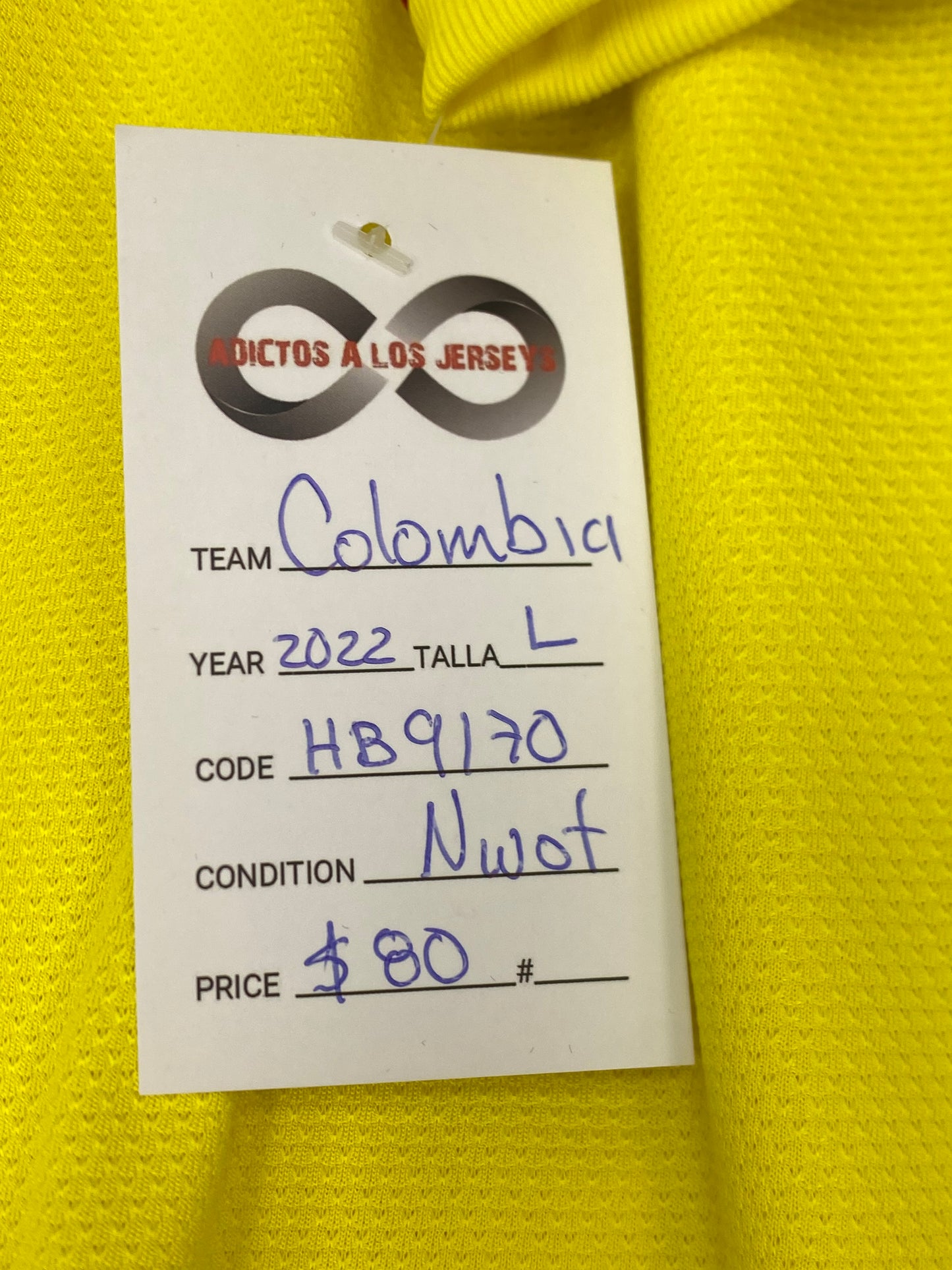 2022 Colombia Home Jersey / Large / New