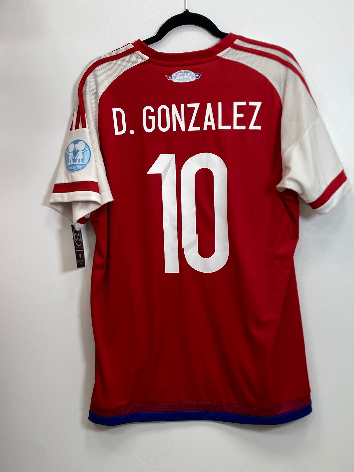 2016-17 Paraguay D.Gonzalez Home Jersey / Large / 9/10
