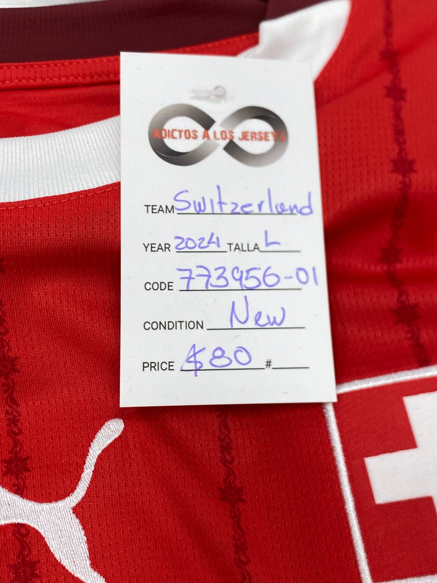 2024 Switzerland Home Jersey / Large / New