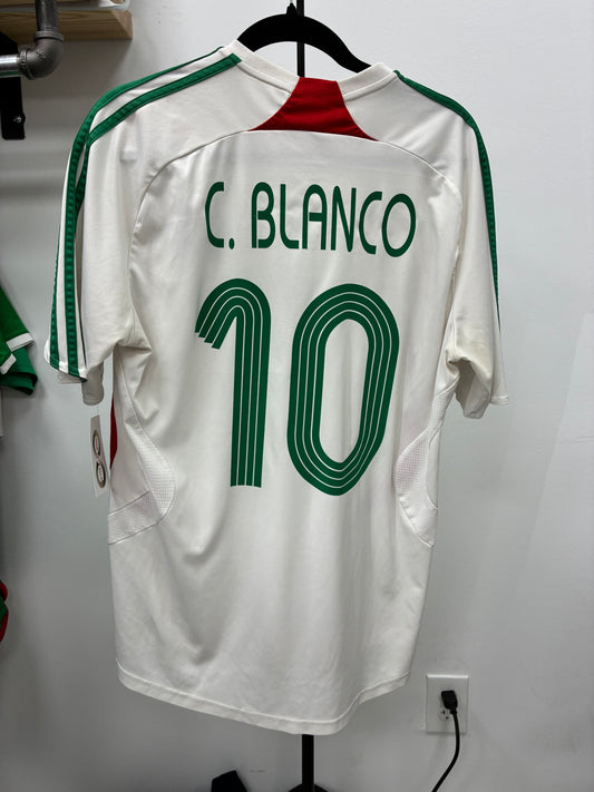 2007 Mexico 10 C.Blanco Away Jersey / Medium / 10/10