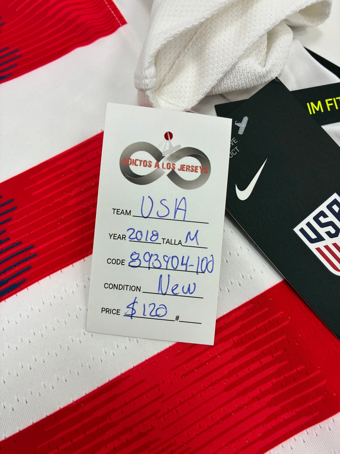 2018 USA Home Jersey / Medium / New