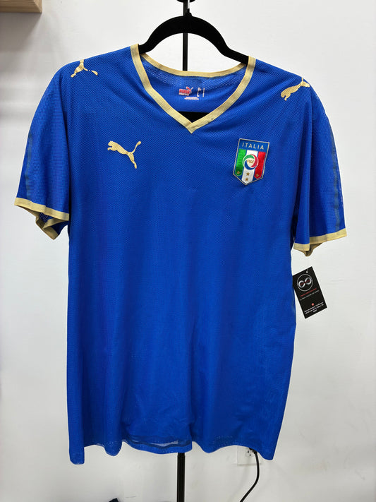 2007 Italy Player Version Home Jersey / Medium / 9/10