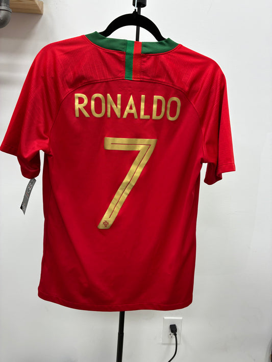2018-19 Portugal 7 Ronaldo Home Jersey / Medium / 10/10