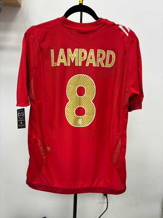 2006 England 8 Lampard Away Jersey / Medium / 10/10