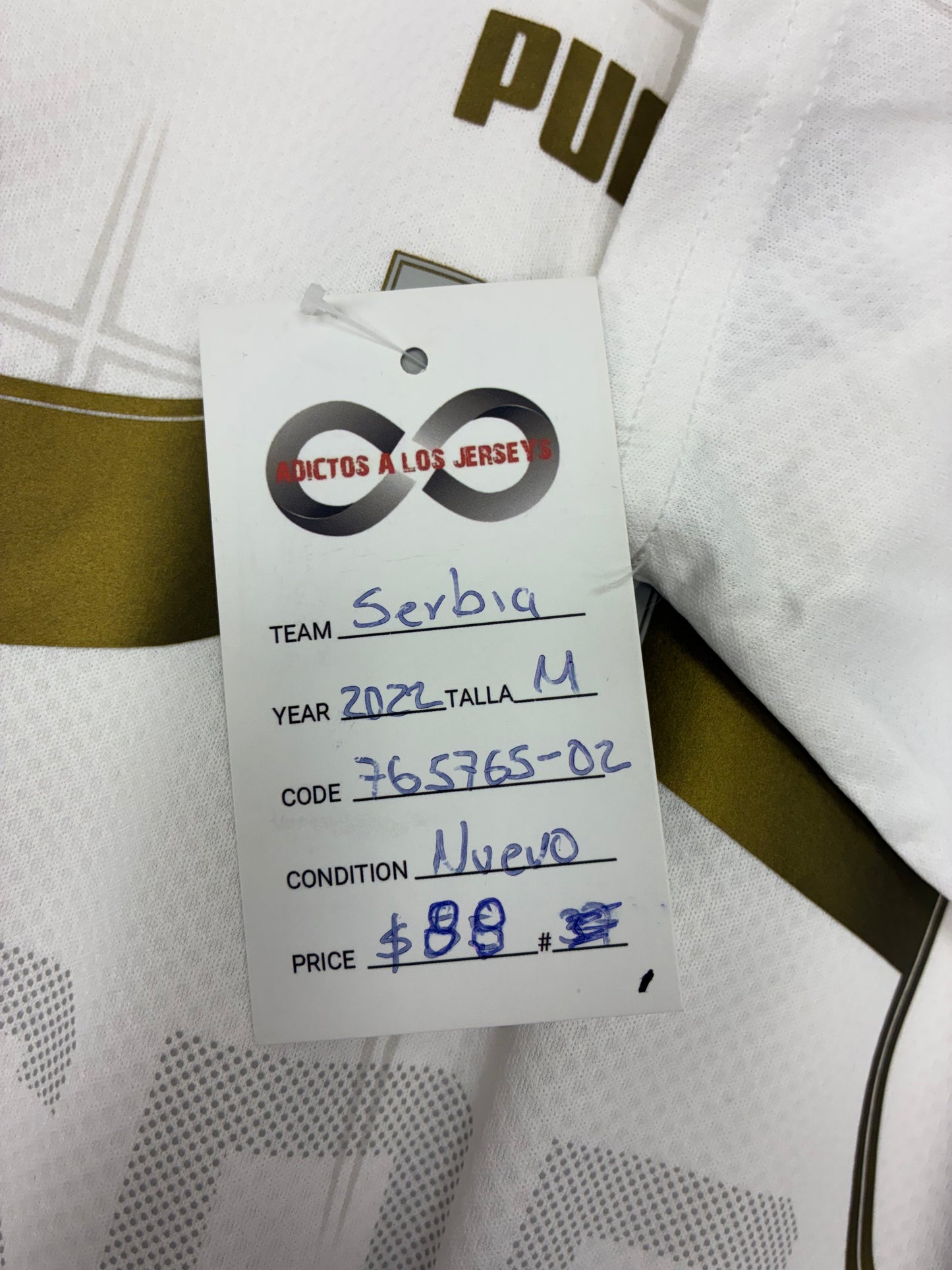 2022 Serbia Away Jersey / Medium / New
