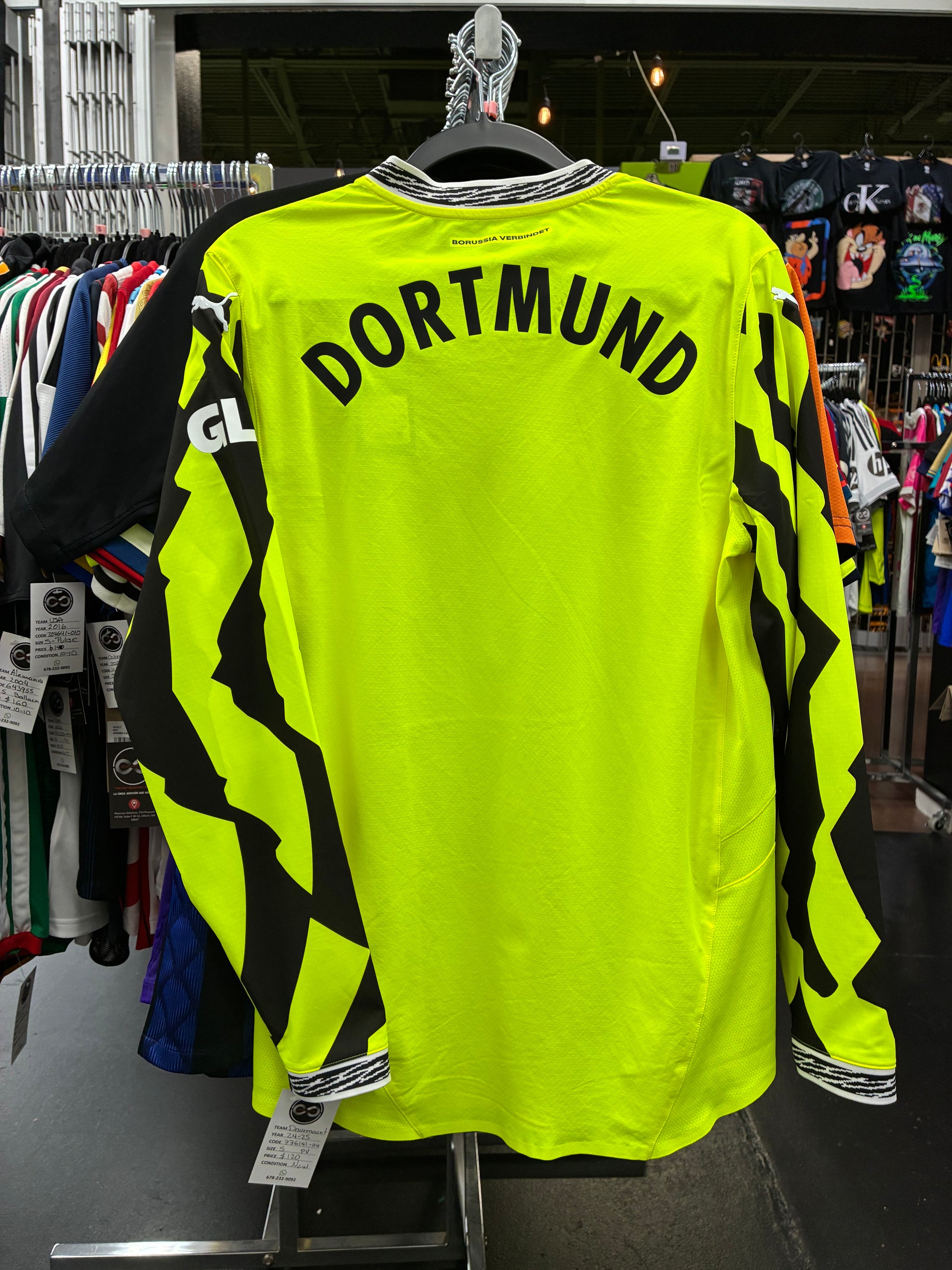 2024-25 Borussia Dortmund Player Version Special Anniversary Jersey back
