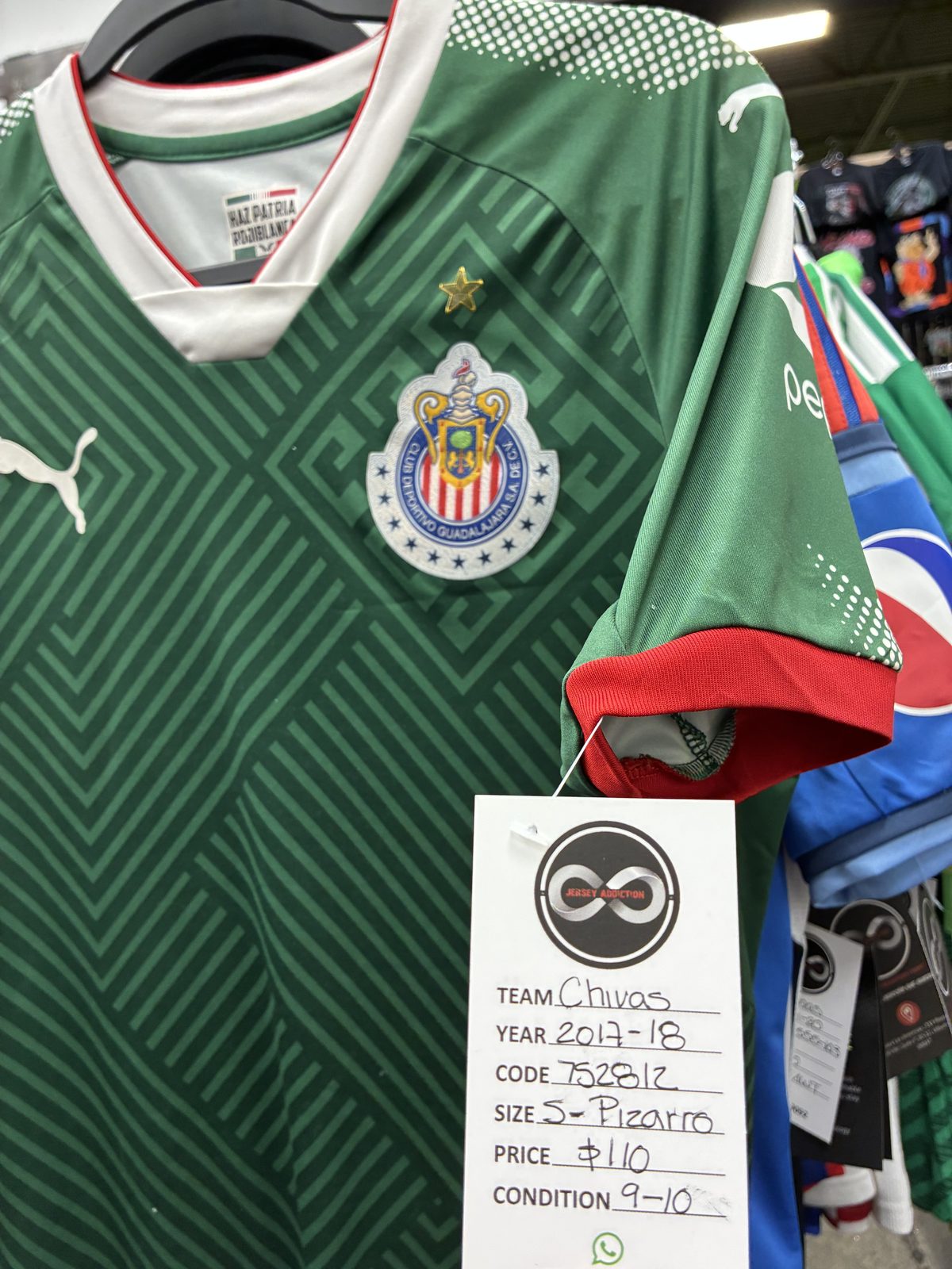 Chivas Guadalajara 2017-18 Jersey tag