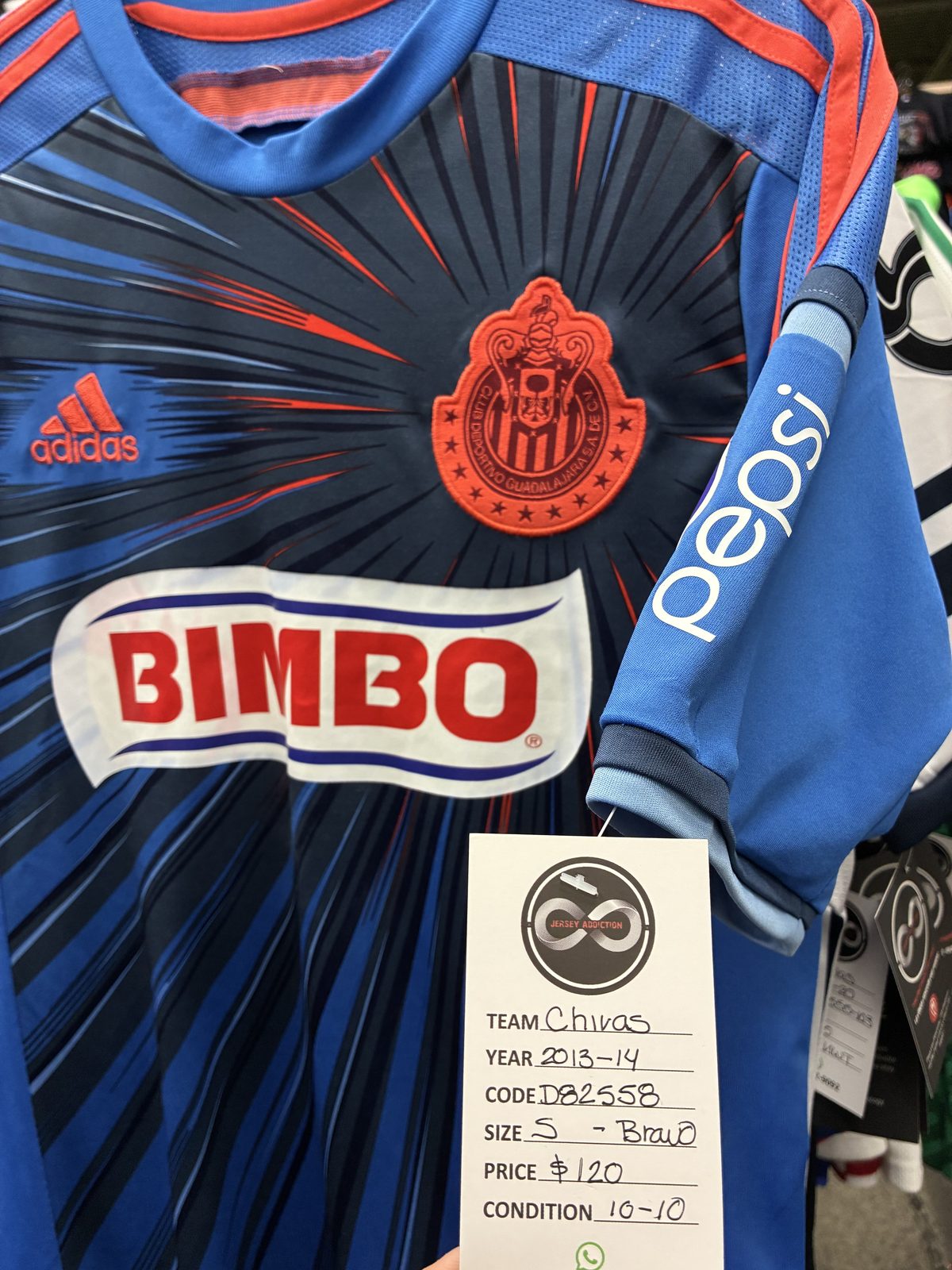 Chivas Guadalajara 2013-14 Away Jersey tag