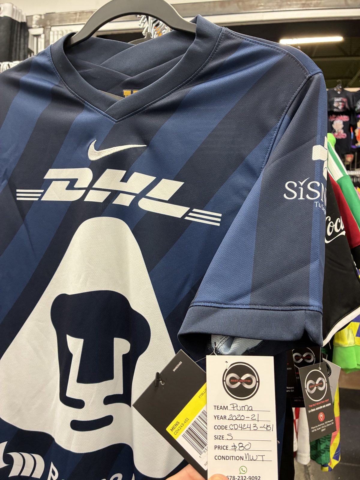 Pumas UNAM 2020-21 Away Jersey tag