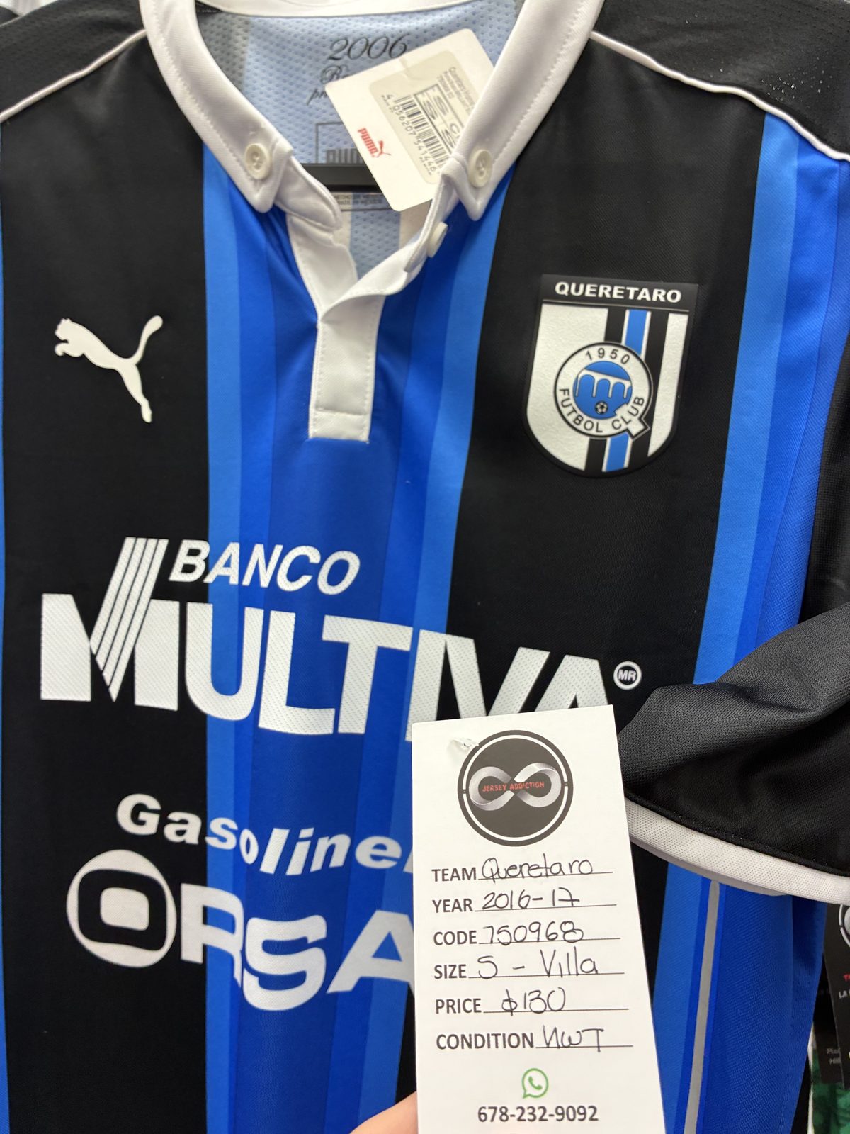 Queretaro FC 2016-17 Home Jersey tag