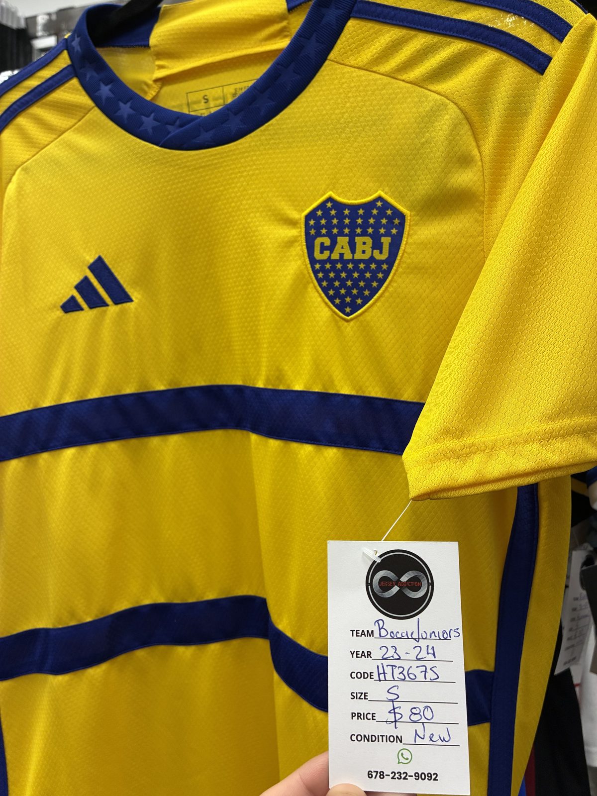 Boca Juniors 2023-24 Home Jersey tag