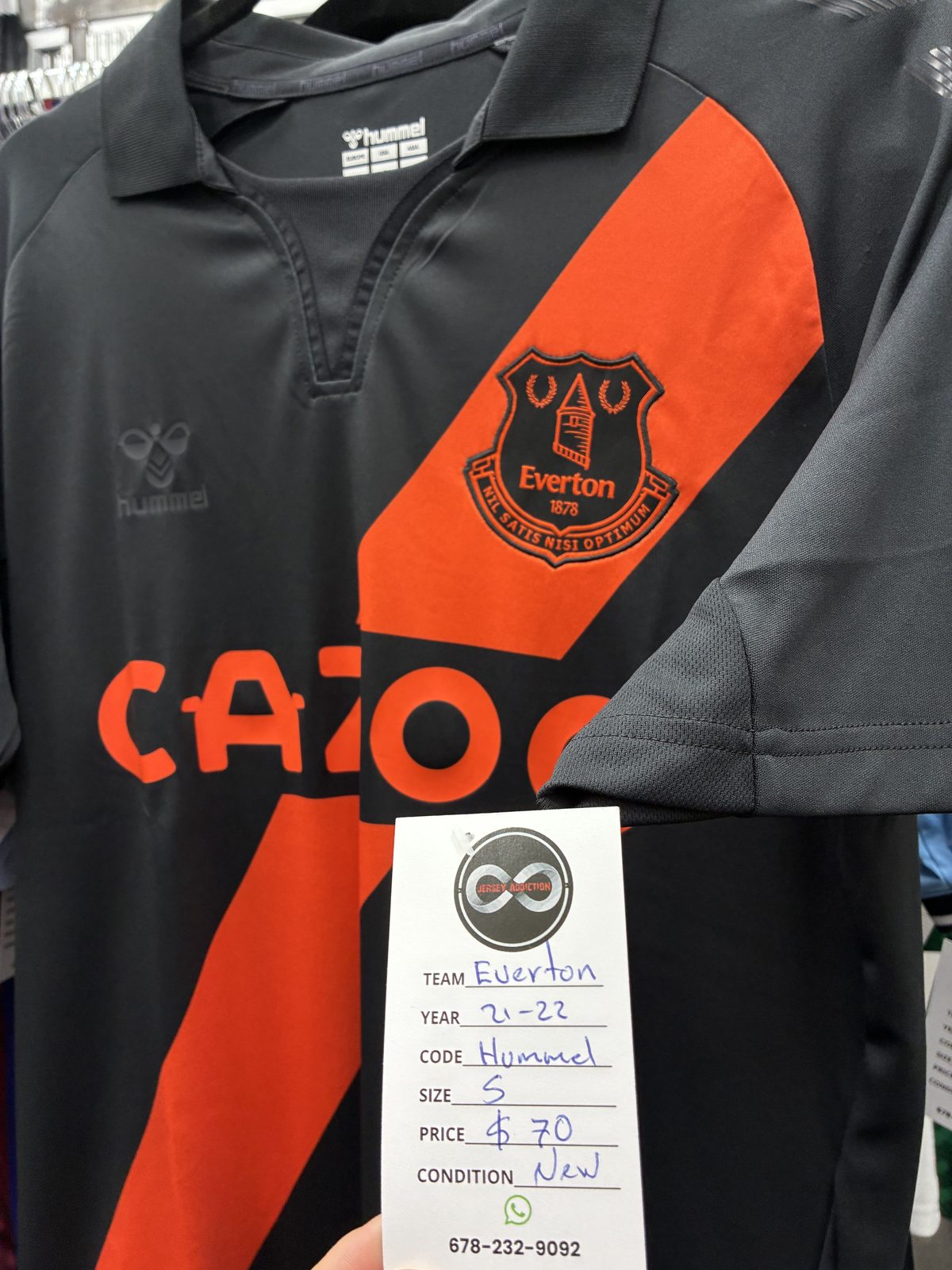 Everton 2021-22 Away Jersey tag