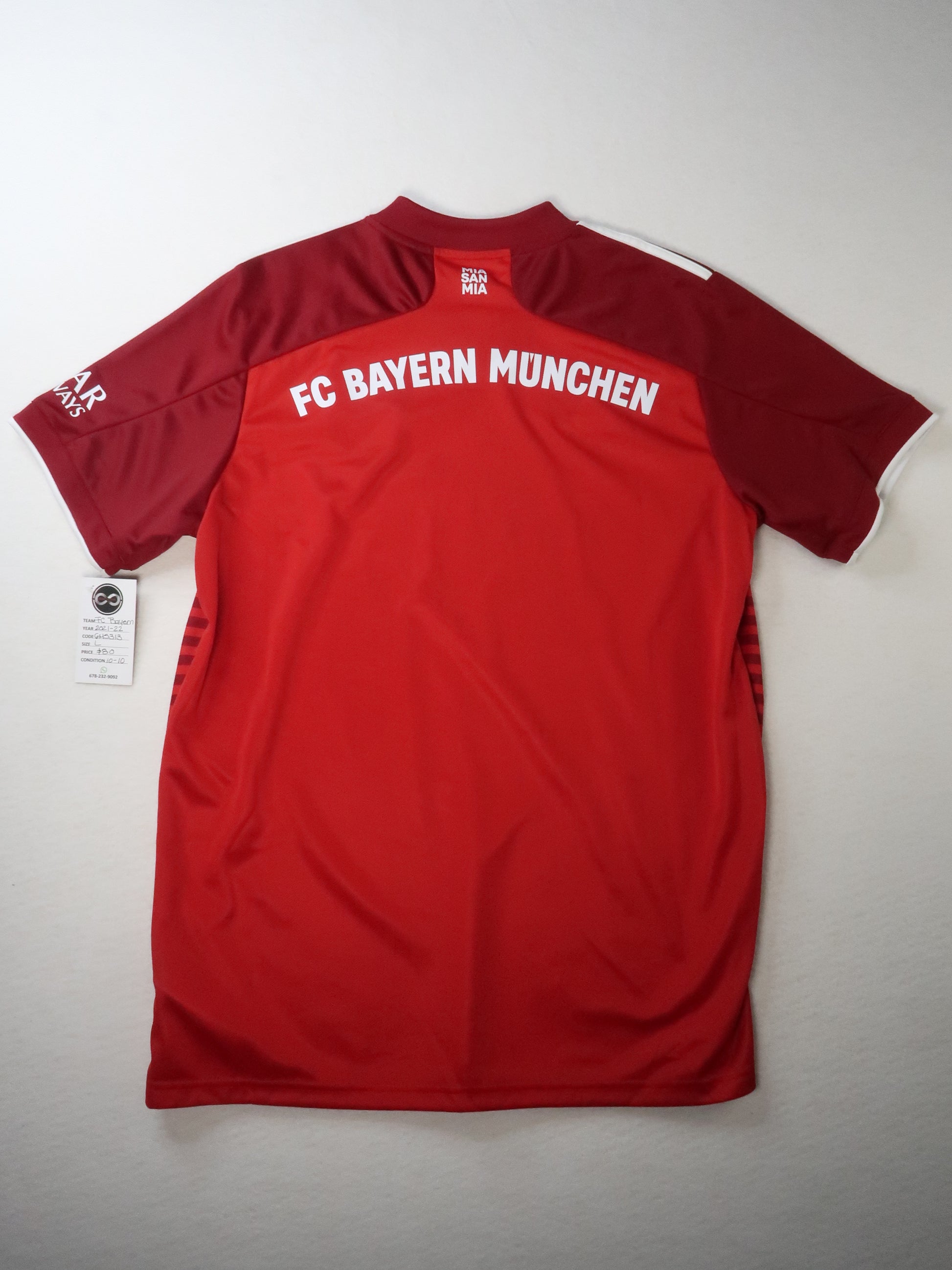 2021-22 Bayern München home jersey back