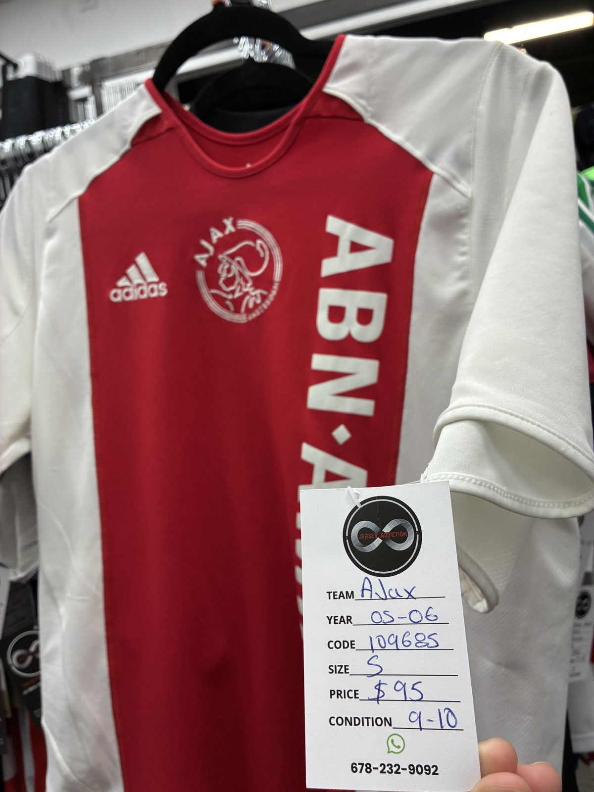 Ajax 2005-06 Home Jersey tag