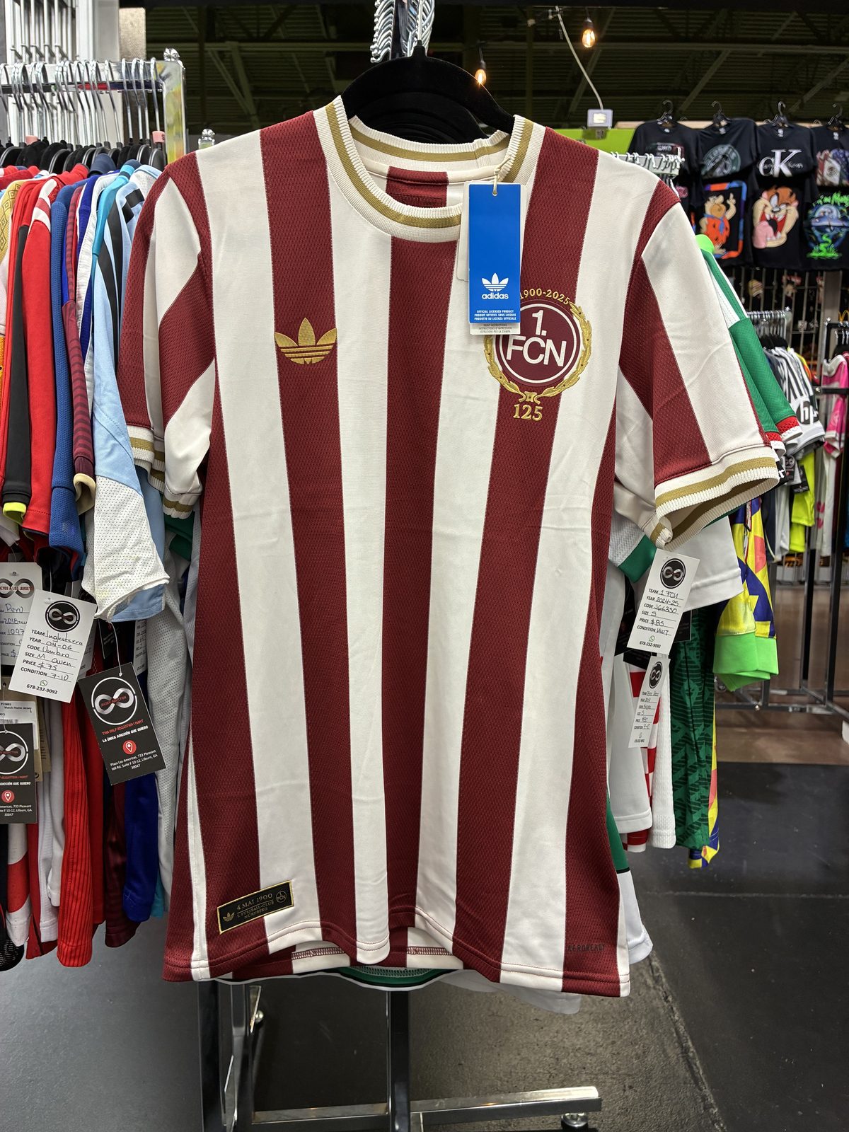 1. FC Nurnberg 125th Anniversary Jersey front