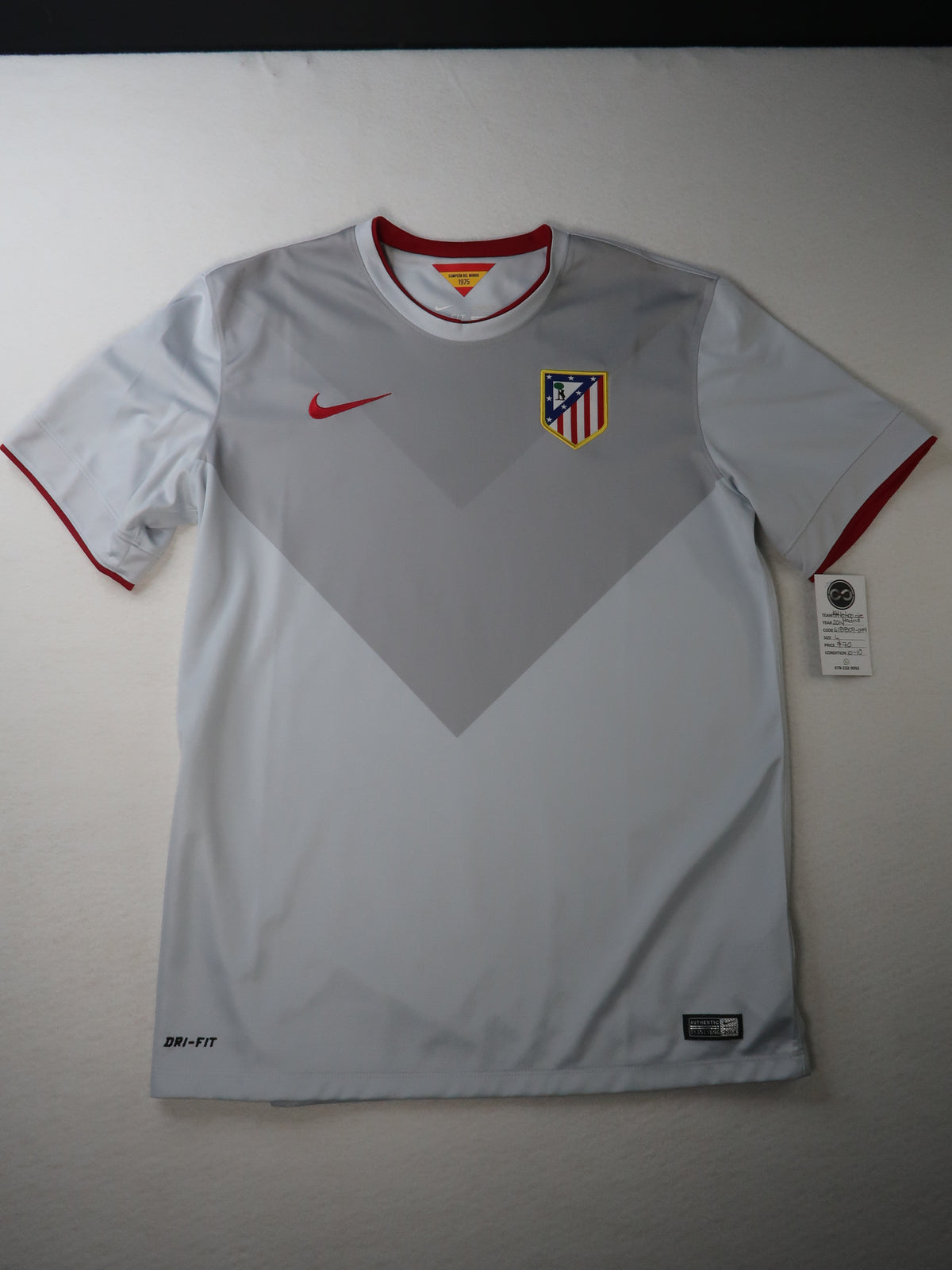 2014-15 Atlético Madrid Away Jersey / Large / 10/10