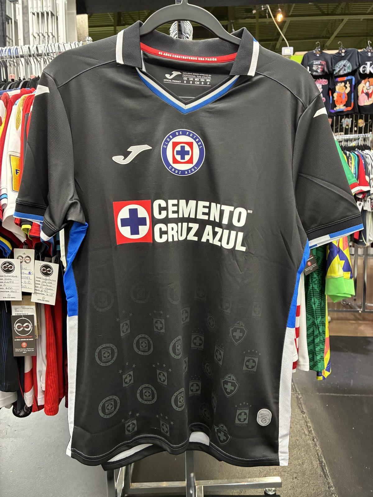 Cruz Azul 95 Anos Black Special Edition Jersey front