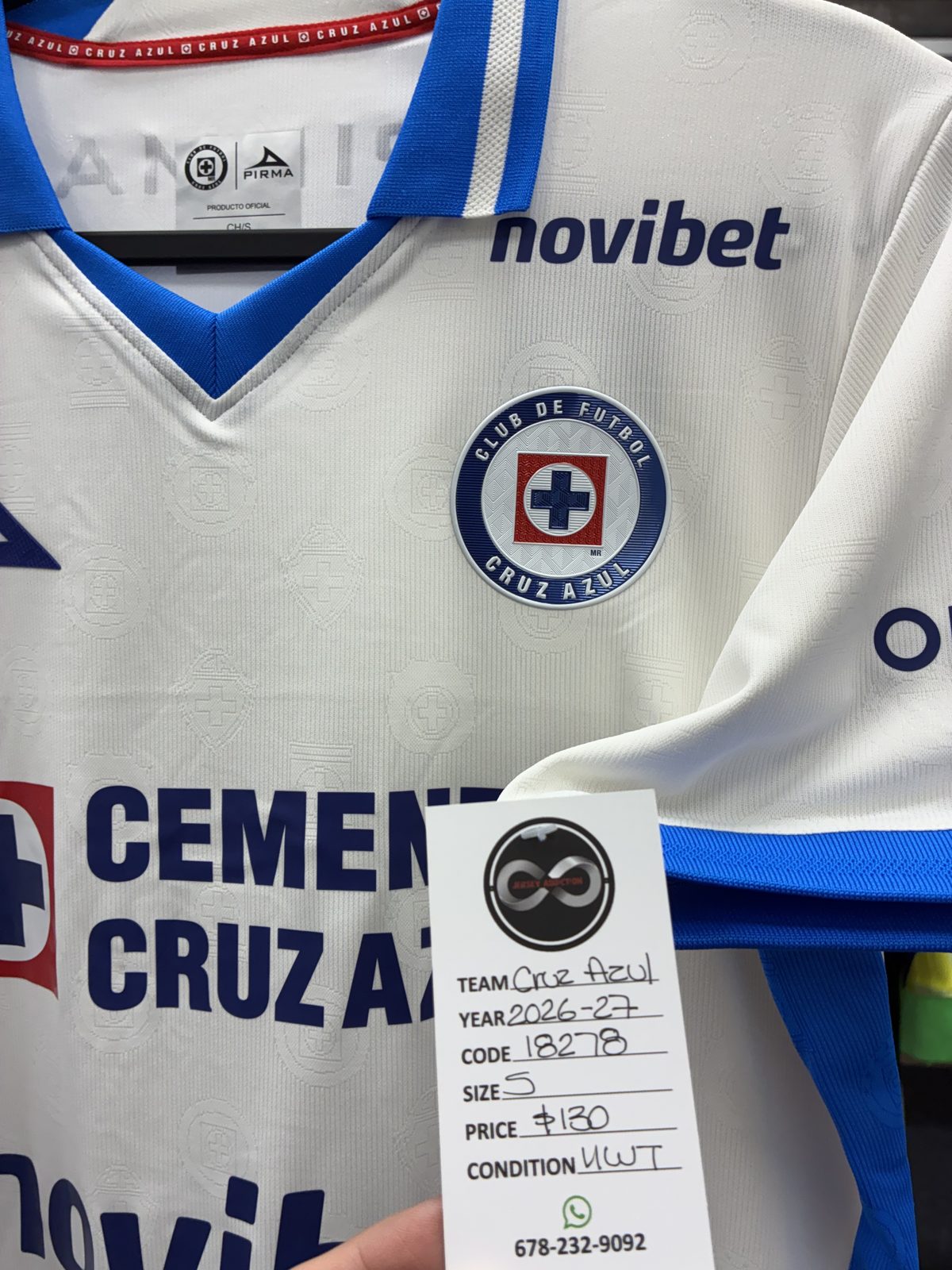 Cruz Azul 2026-27 Away Jersey tag