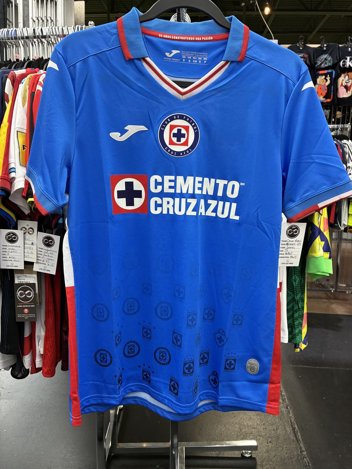 Cruz Azul 95 Anos Home Jersey front