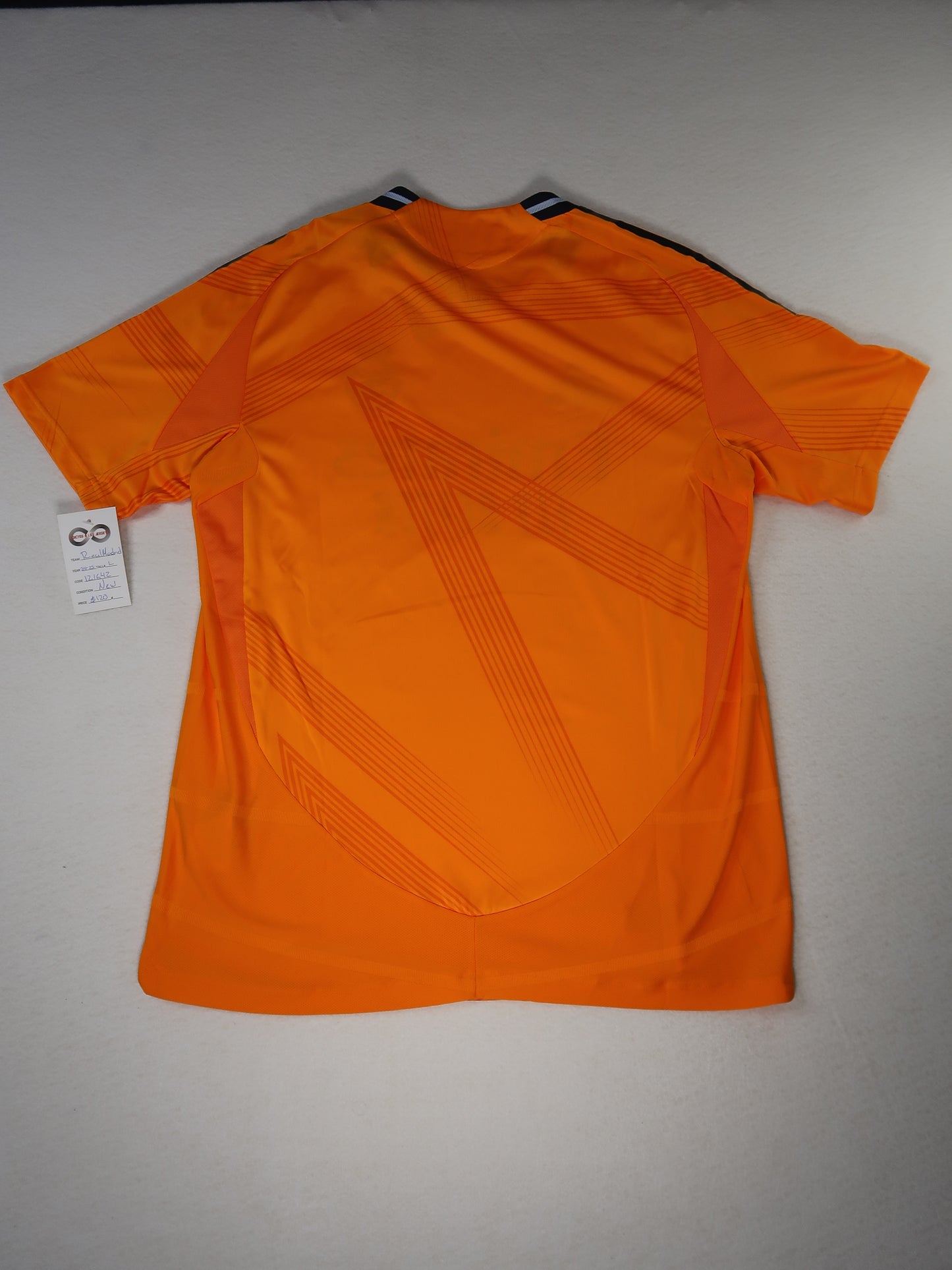 2024-25 Real Madrid away jersey back, orange