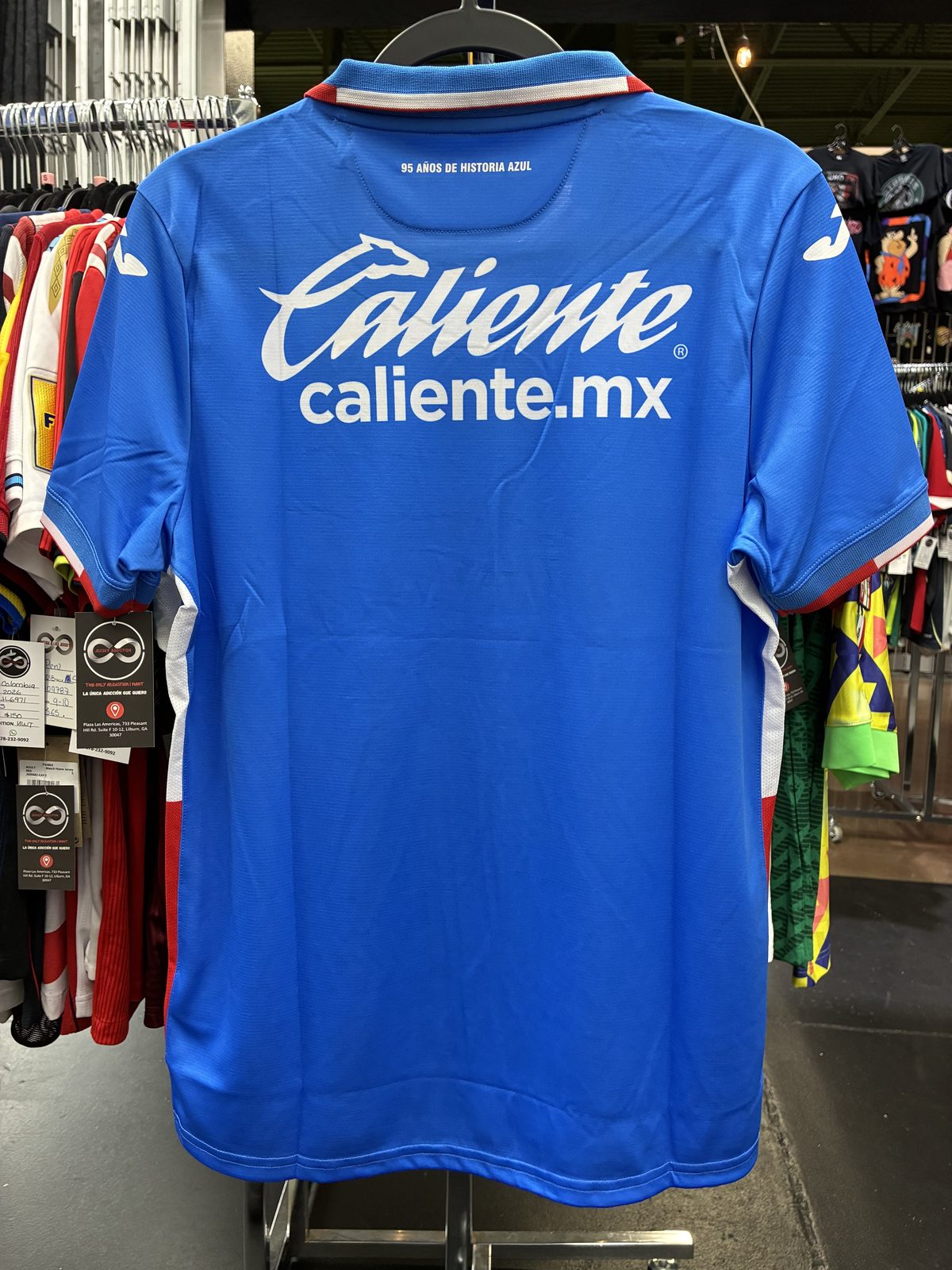 Cruz Azul 95 Anos Home Jersey back