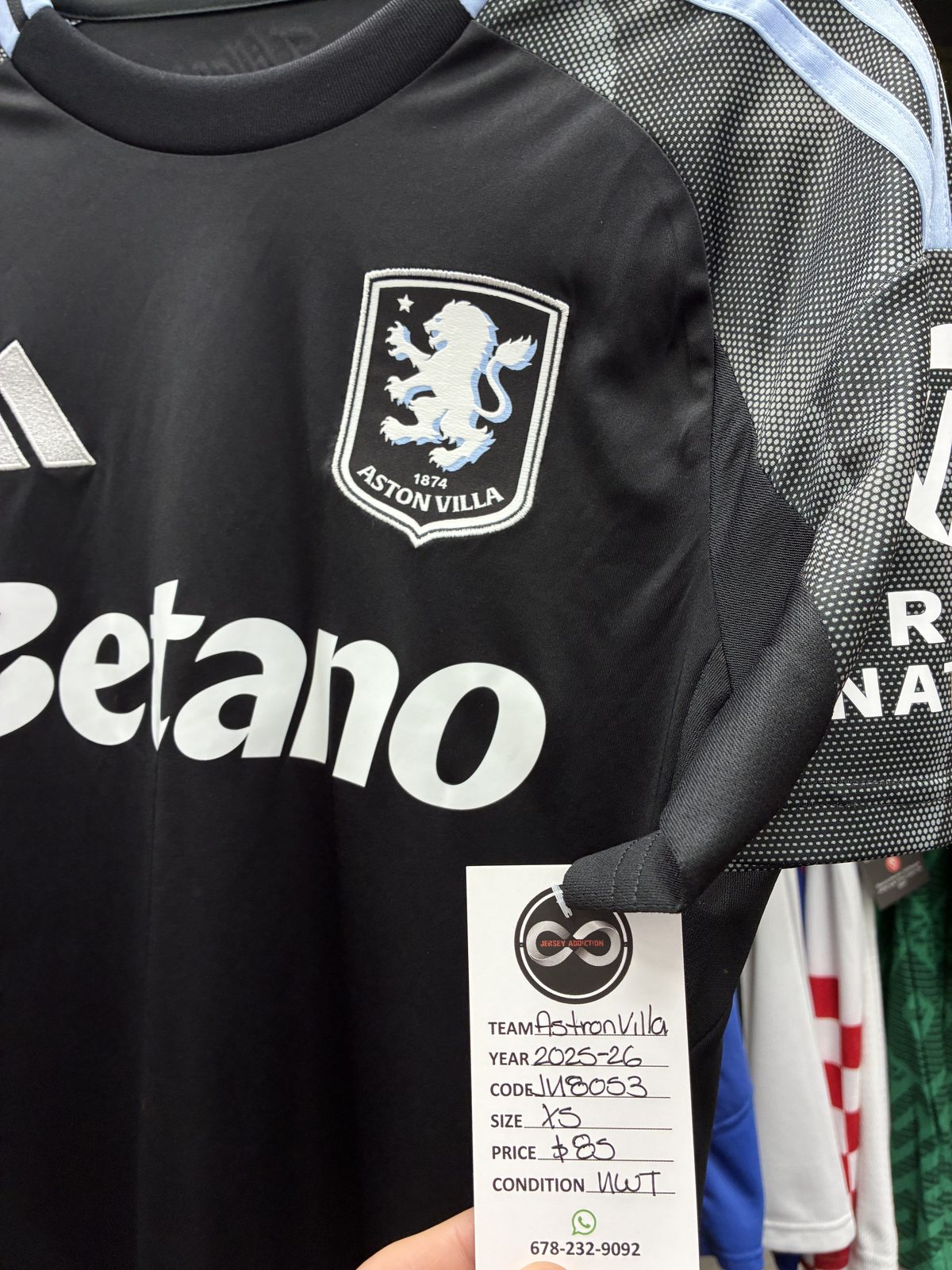 Aston Villa 2025-26 Jersey tag
