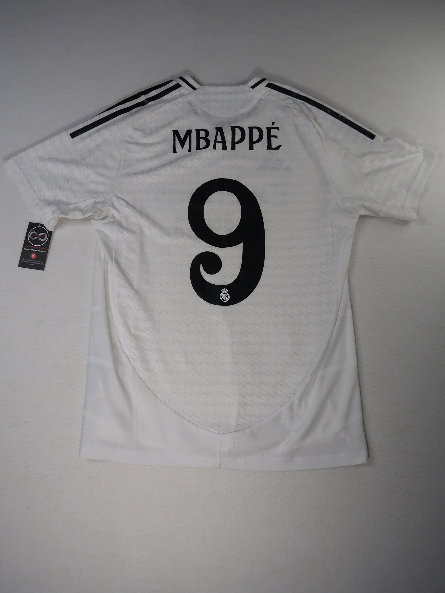 2024-25 Real Madrid home jersey back, MBAPPÉ 9 printed