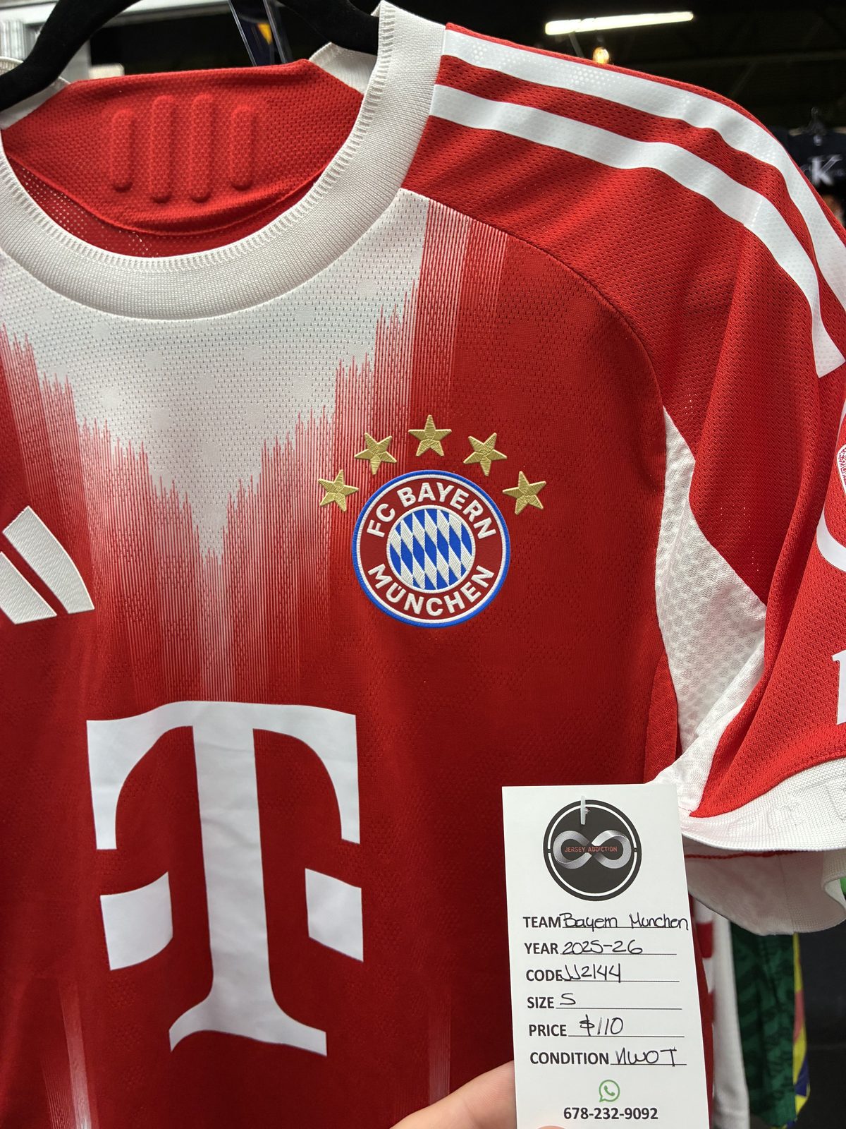 Bayern Munich 2025-26 Home Jersey tag