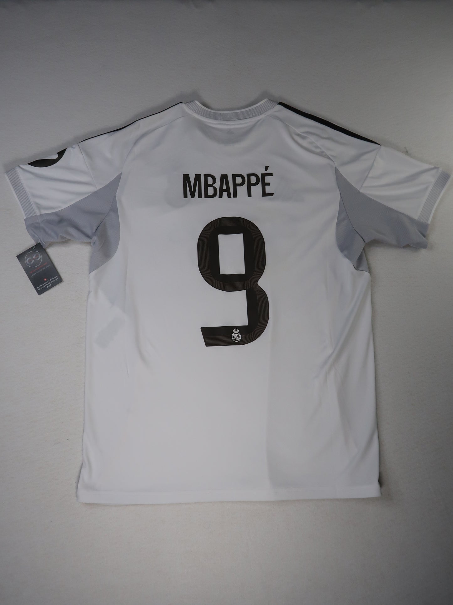 2025-26 Real Madrid home jersey back, MBAPPÉ 9 printed
