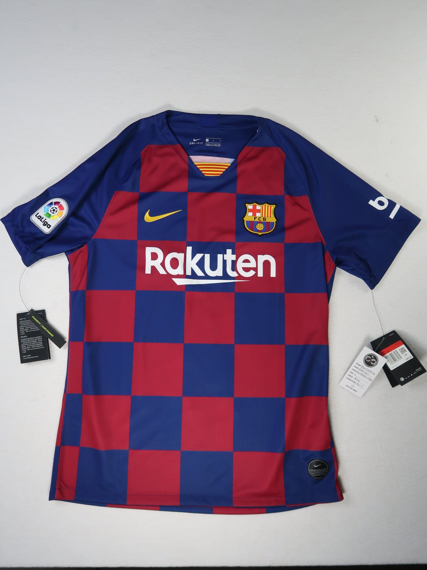 2019-20 FC Barcelona Home Jersey / Large / New