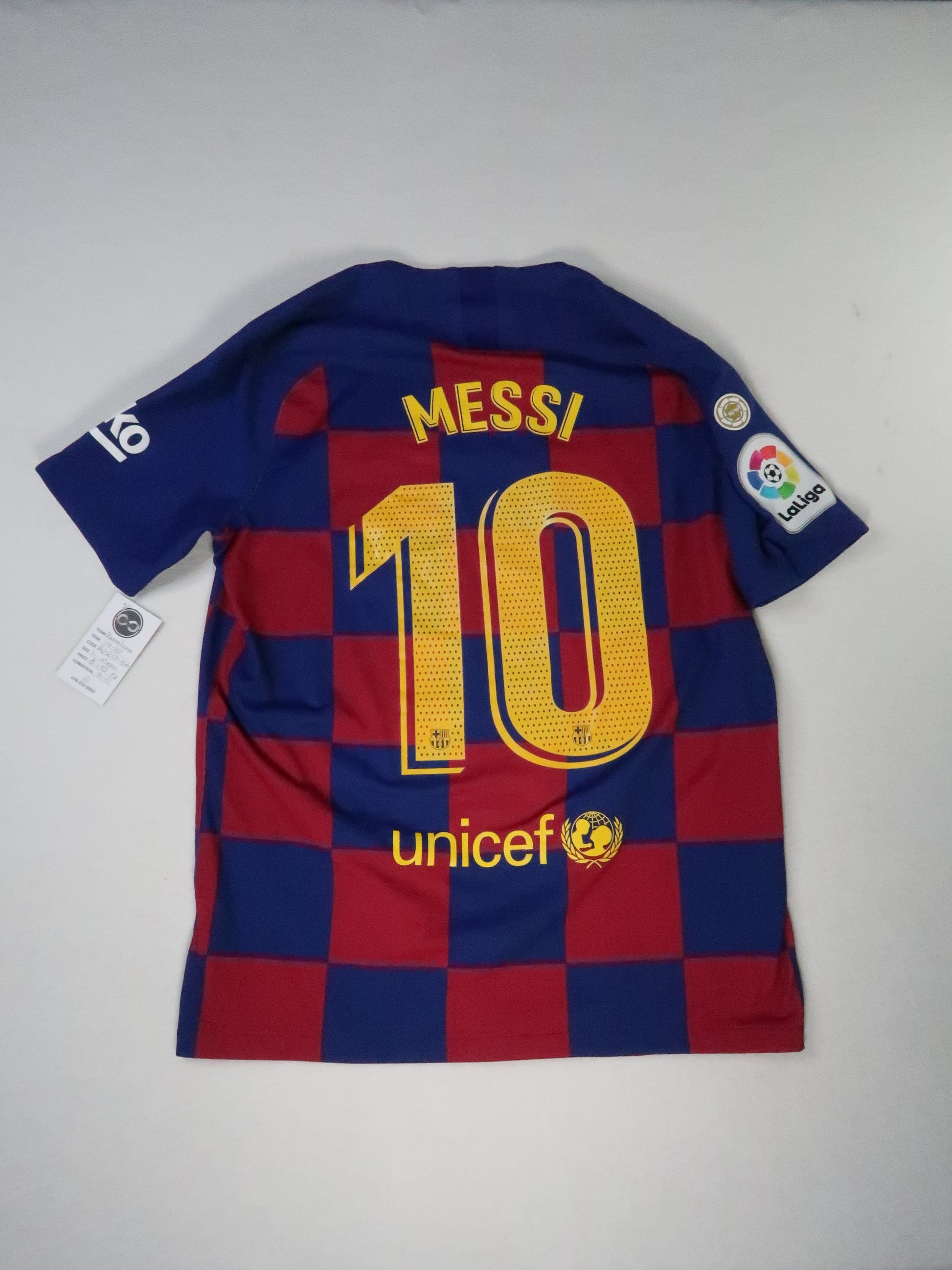 2019-20 FC Barcelona Player Version jersey back, MESSI 10 printed