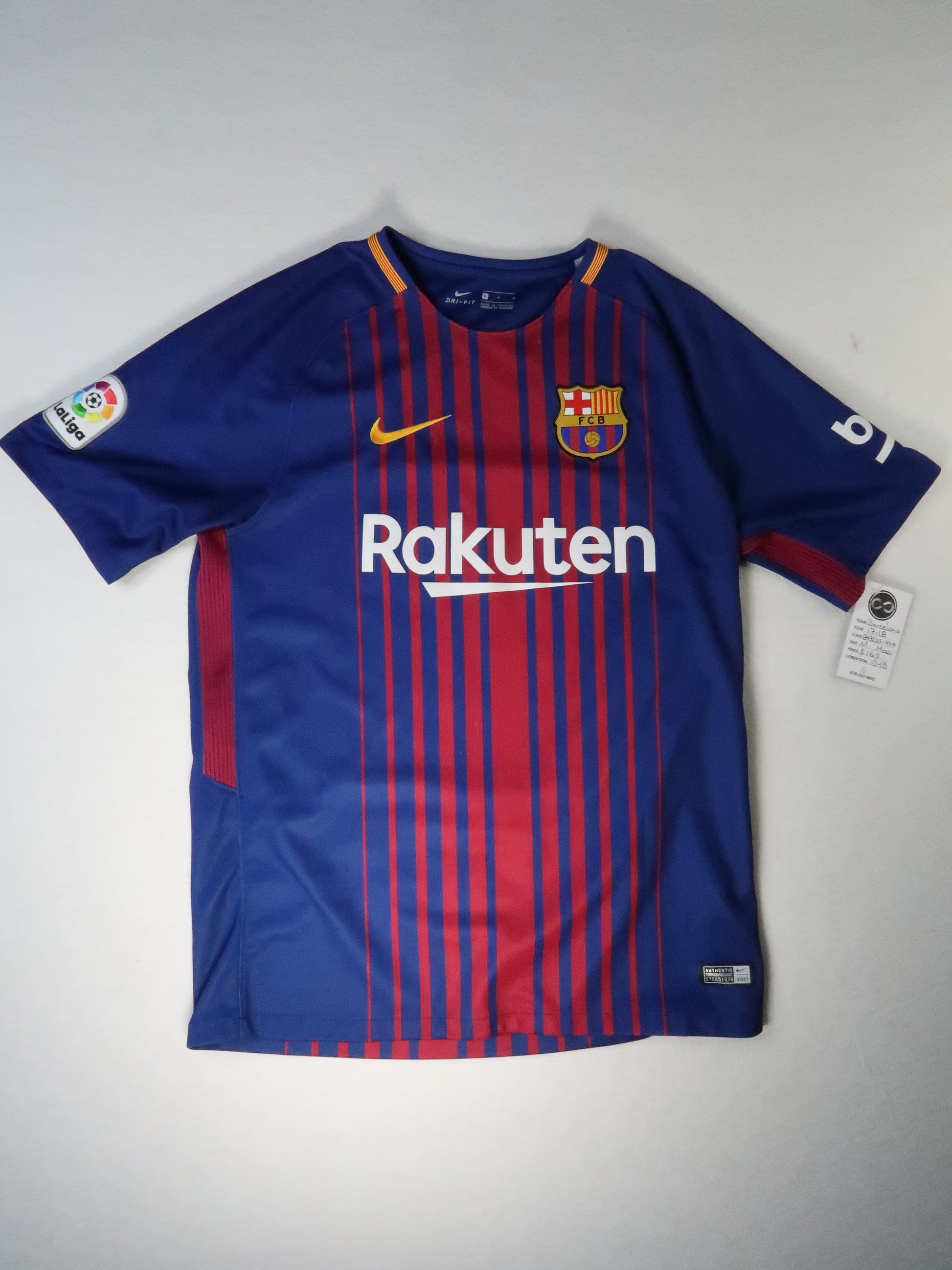 2017-18 Barcelona Messi Home Jersey front